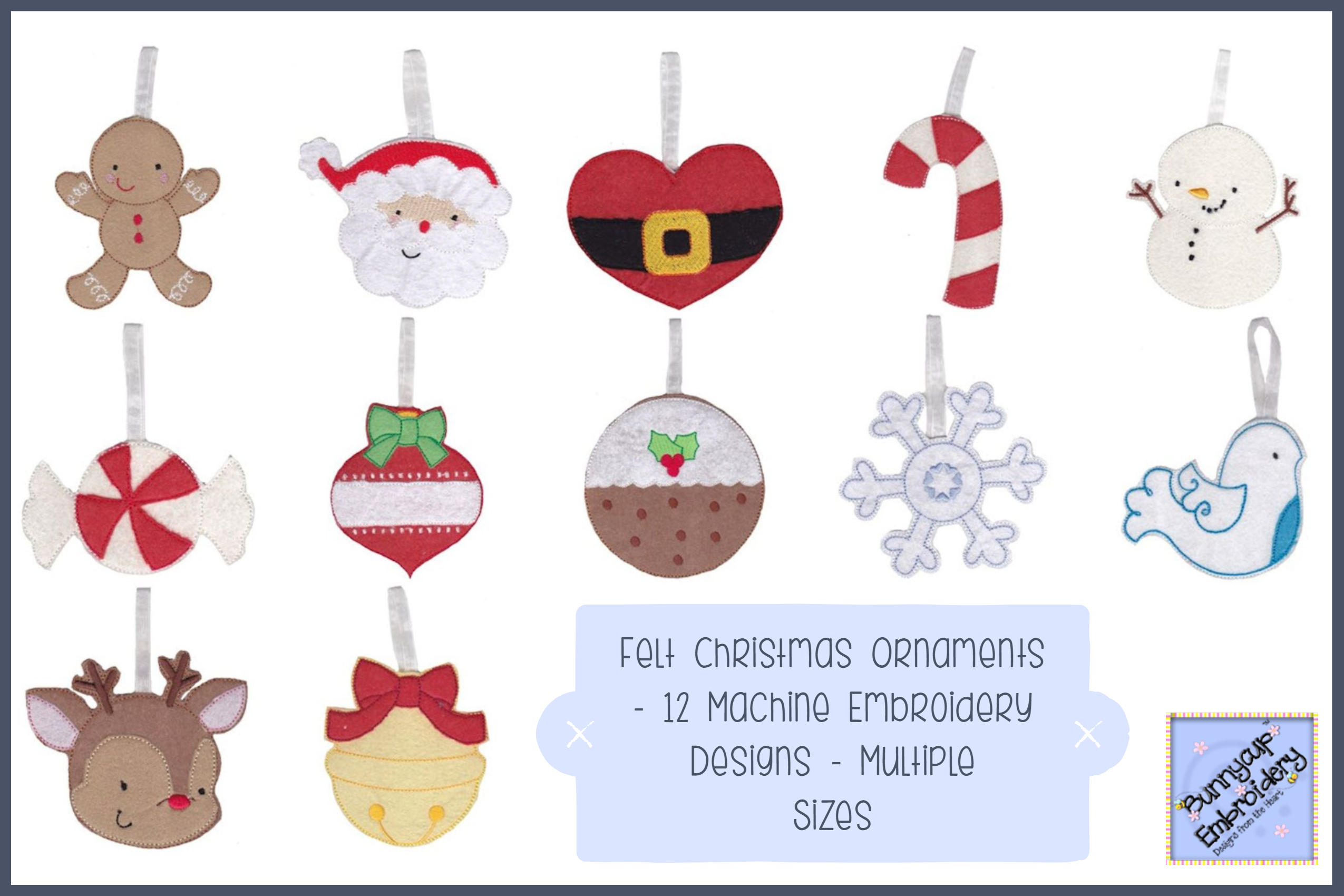 free embroidery christmas ornament pattern