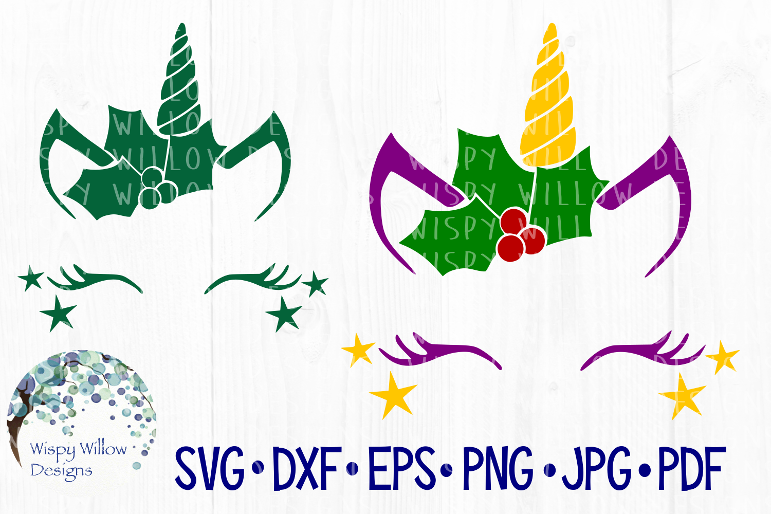 Christmas Unicorn SVG Cut File (114267) | SVGs | Design Bundles