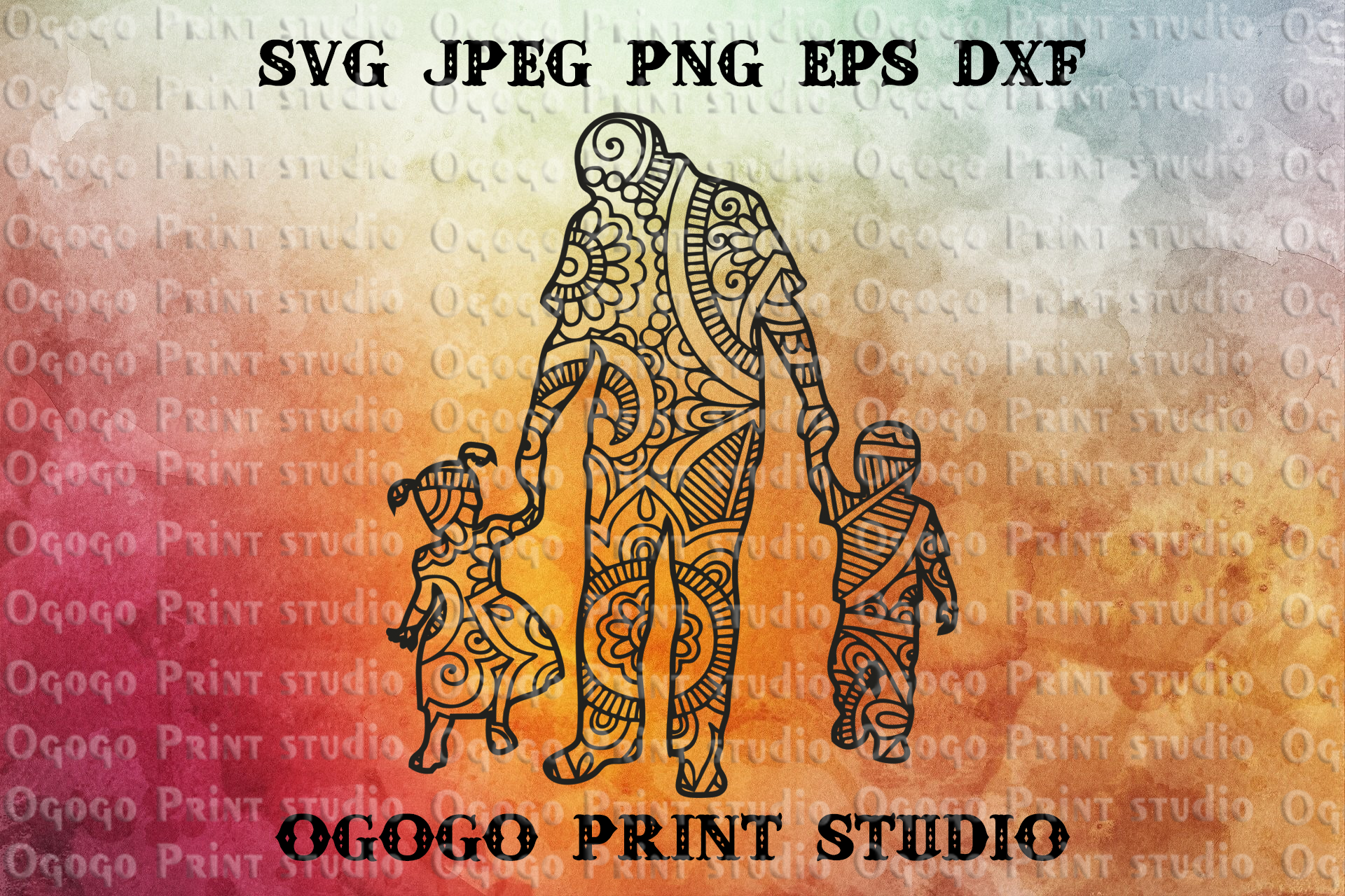 Download Father SVG, Fathers day svg, Mandala svg, Zentangle SVG