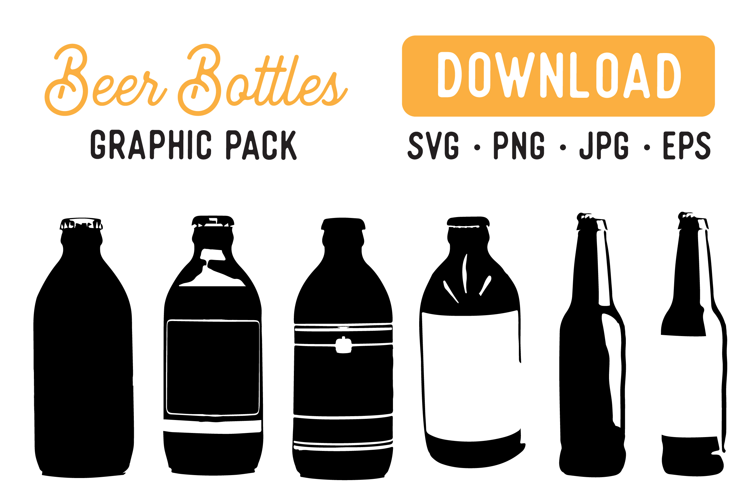 Download Beer Bottle Vector SVG Bundle - Bottle Graphic Bundle