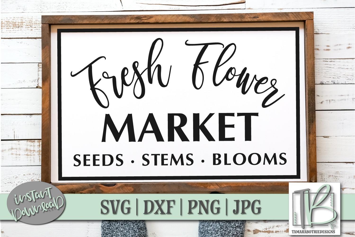 Fresh Flower Market SVG, Seeds Stems Blooms