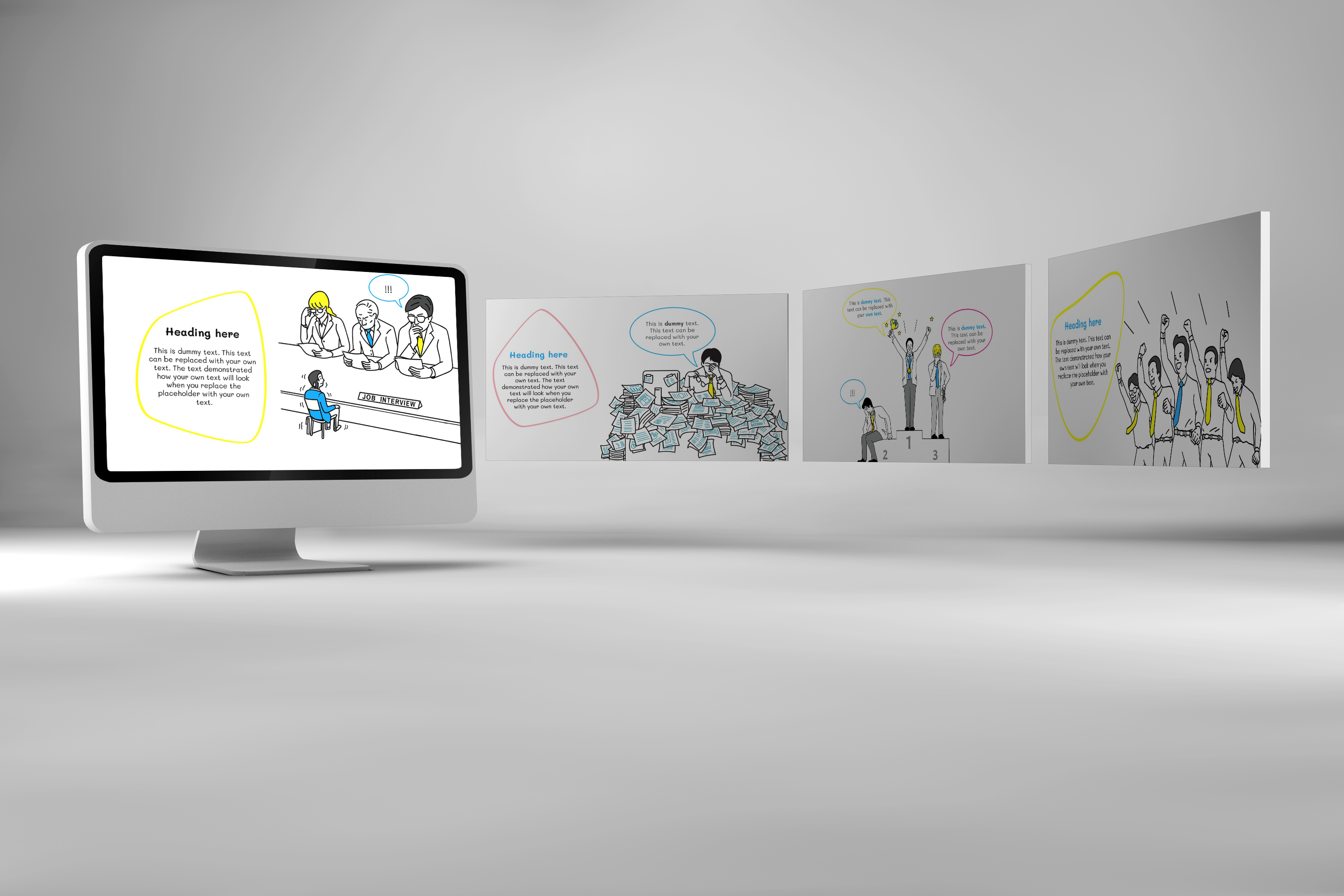 Office Doodle PowerPoint Template 189829 Presentation Templates 