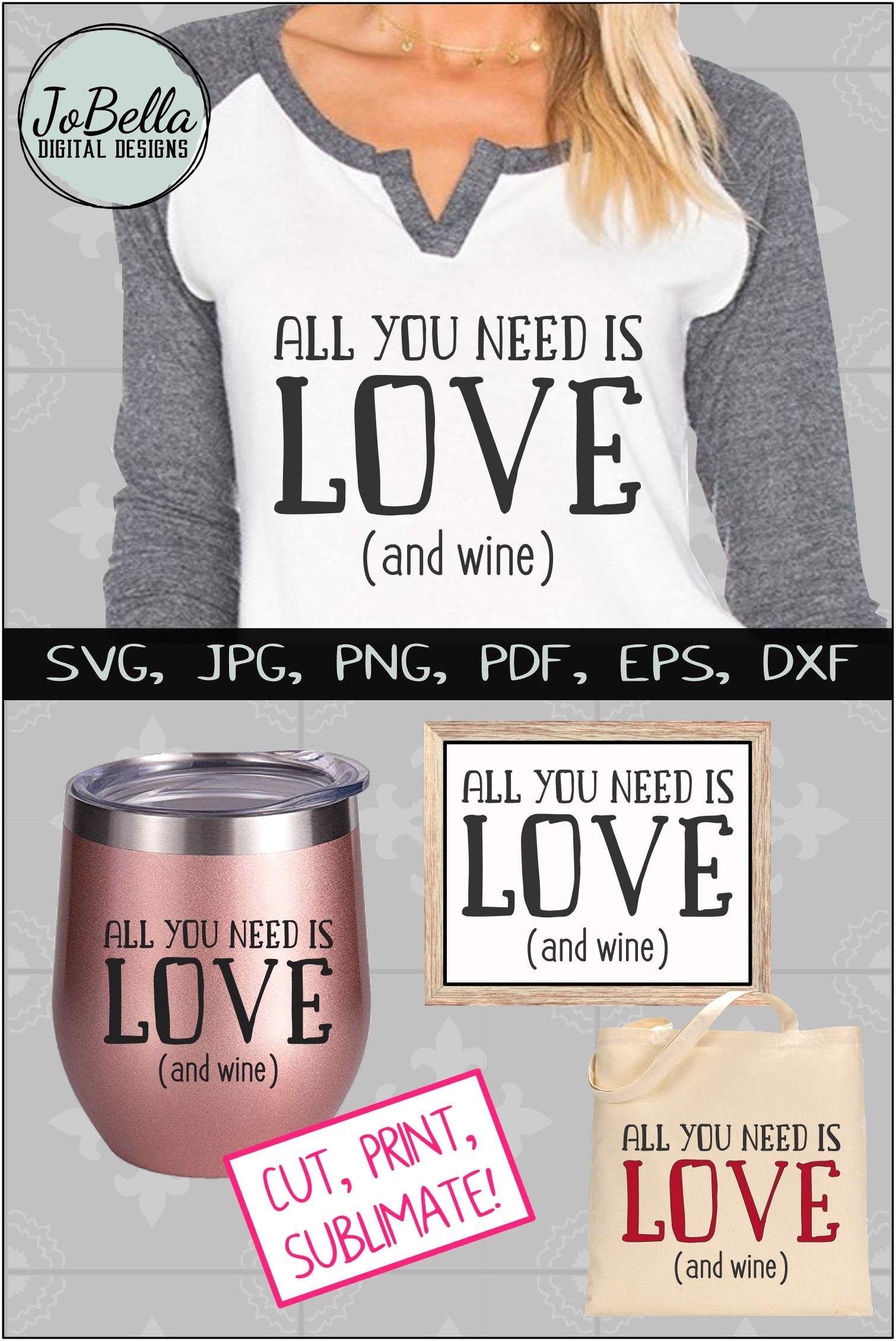 Download Funny Wine SVG, Sublimation PNG and Printable (358462 ...