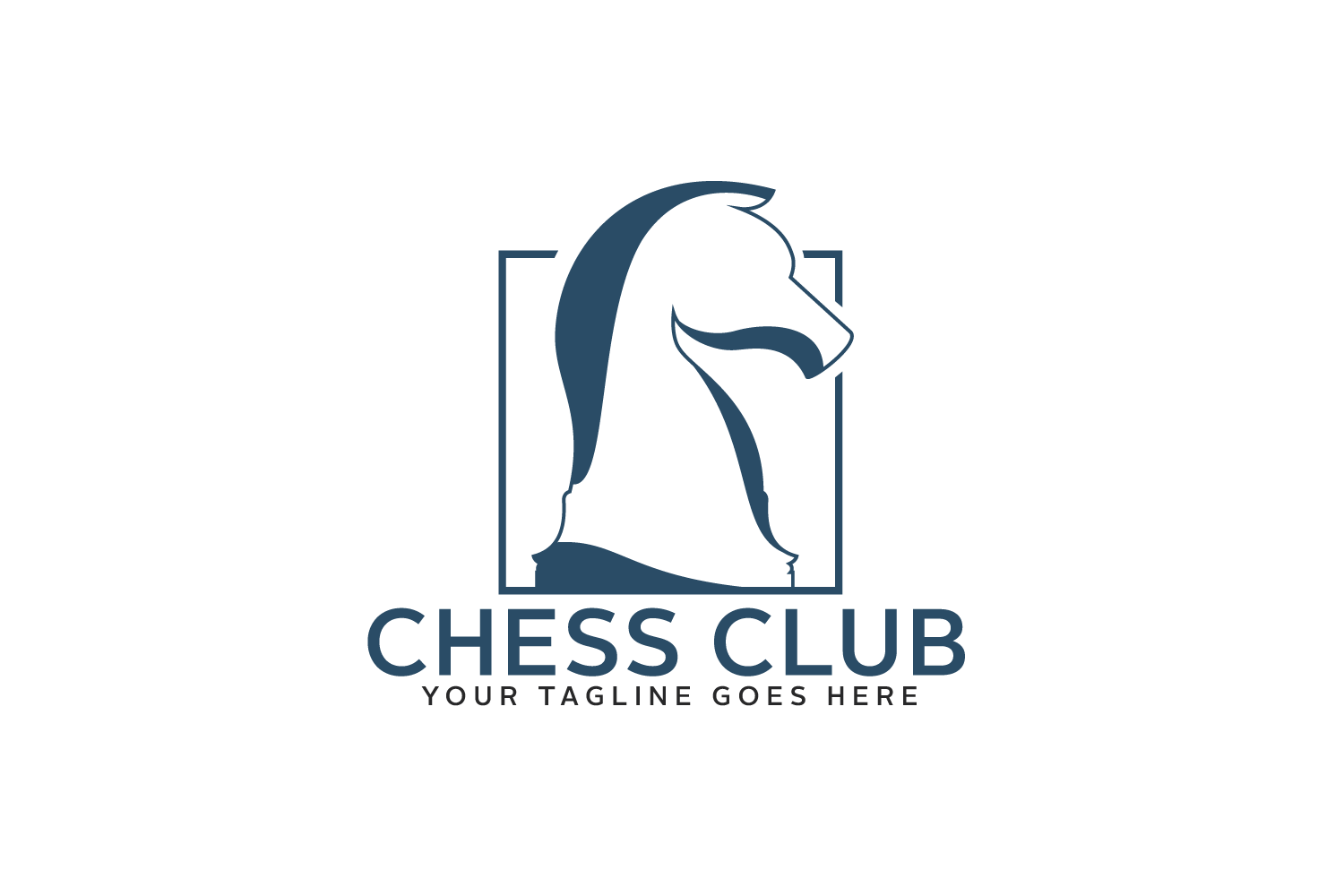 Chess Logo For Club Or School Sports And Tournaments Logo