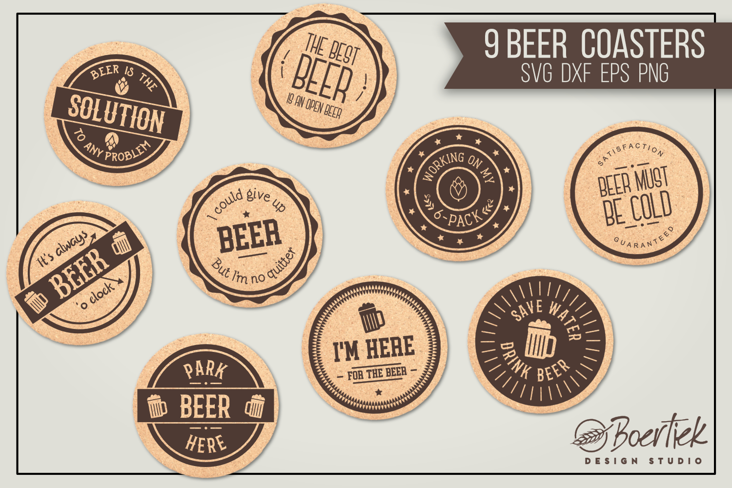 Beer coasters with funny quotes