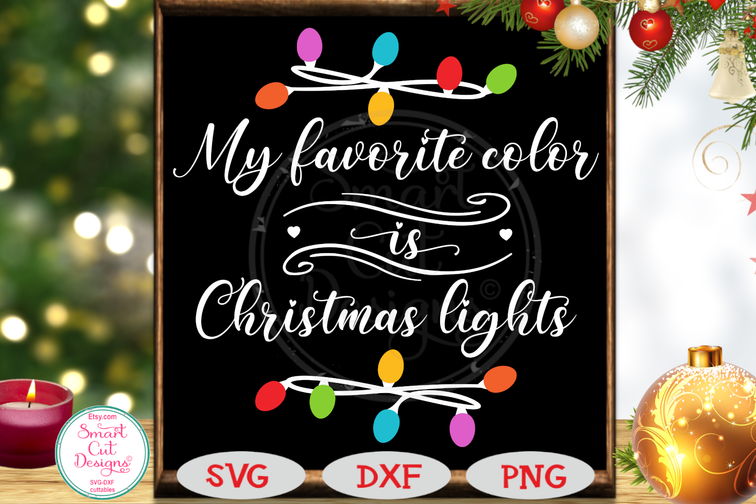 My Favorite Color Is Christmas Lights SVG, Christmas, Lights
