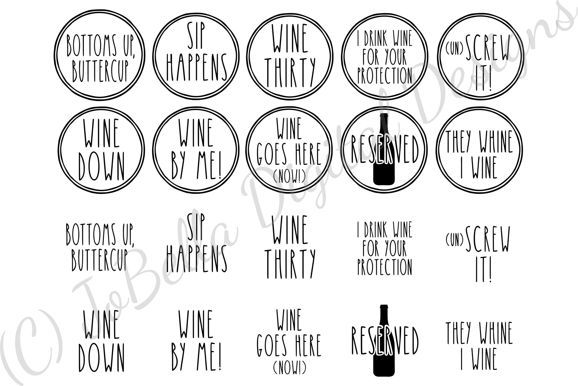 Download Funny Wine SVG Bundle for Coasters
