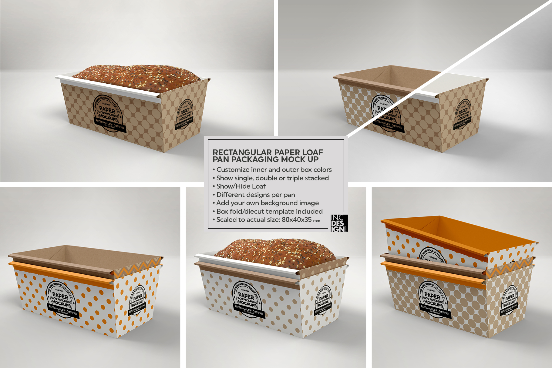 Download VOL.9 Food Box Packaging MockUps
