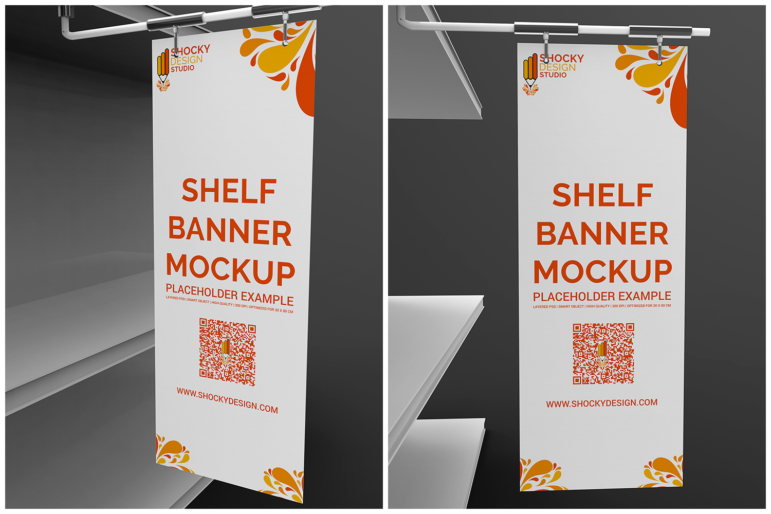Download POSM Store Shelf Banner Mockup