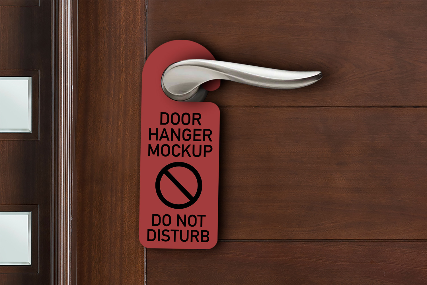 Download Door Hanger Mockup (148435) | Mock Ups | Design Bundles