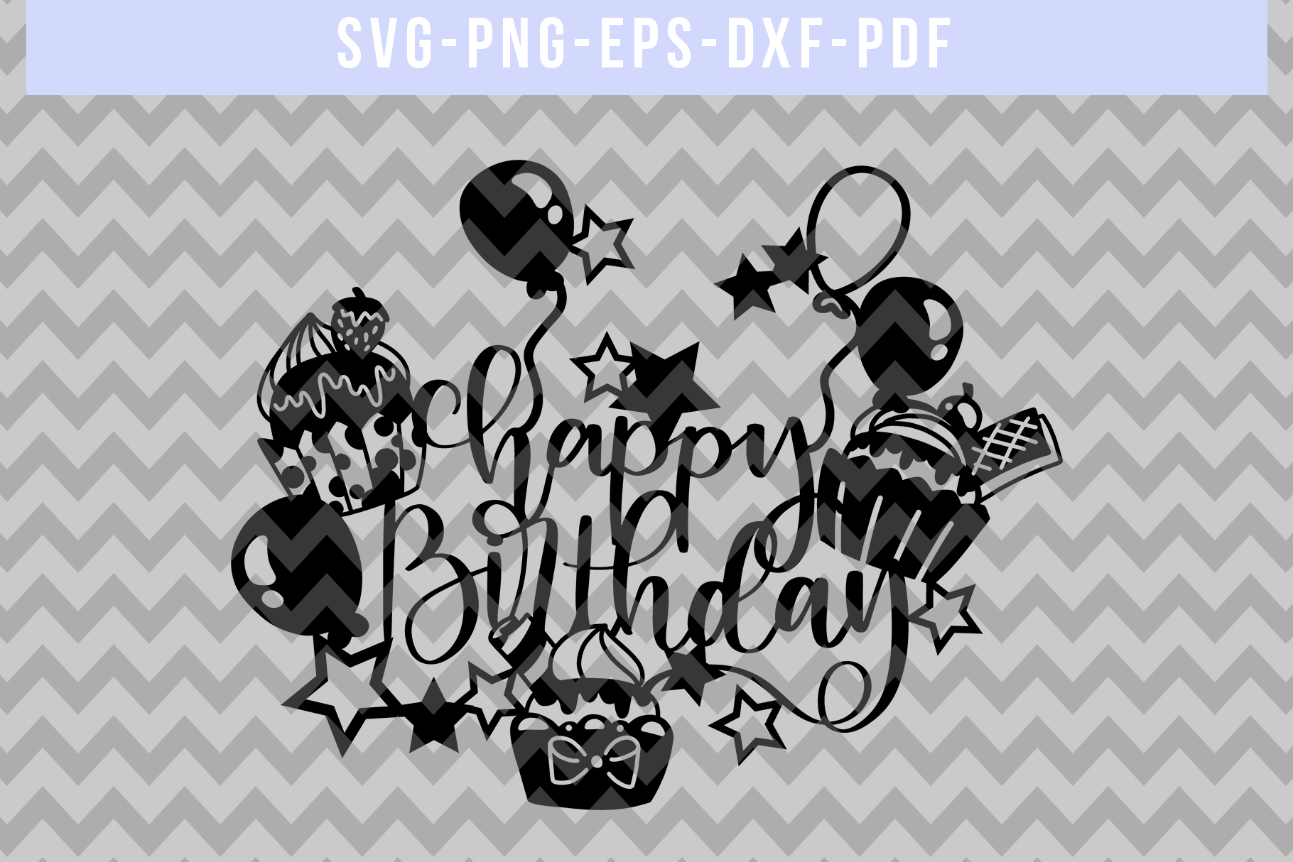 Download Happy Birthday Papercut Template, Diy Birthday Card SVG, PDF (212502) | Paper Cutting | Design ...