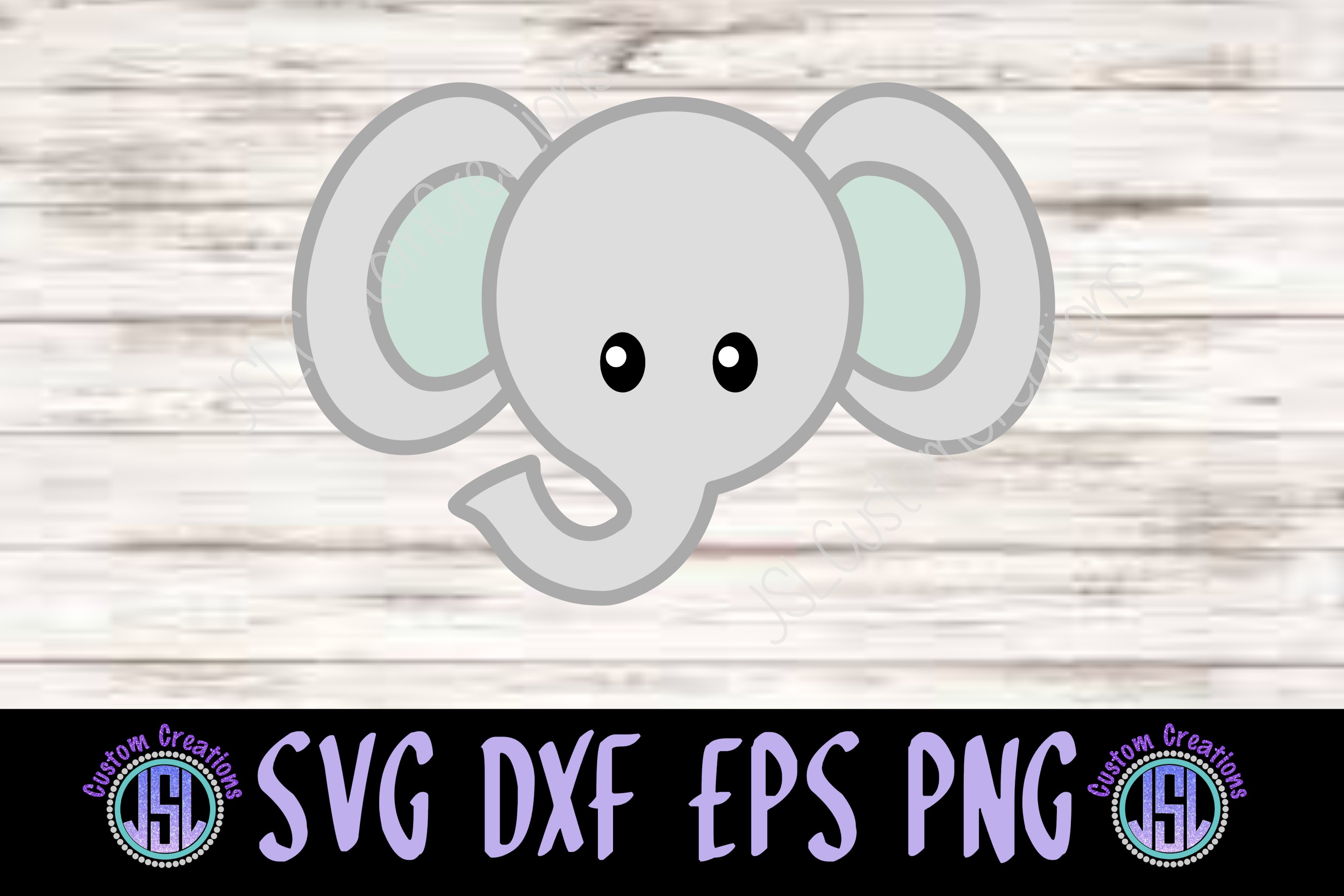 Baby Elephant | SVG DXF EPS PNG Digital Cut File Download (140955