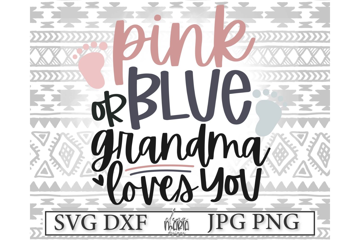 Download Pink Or Blue Svg File | Grandma Pregnancy Announcement Svg