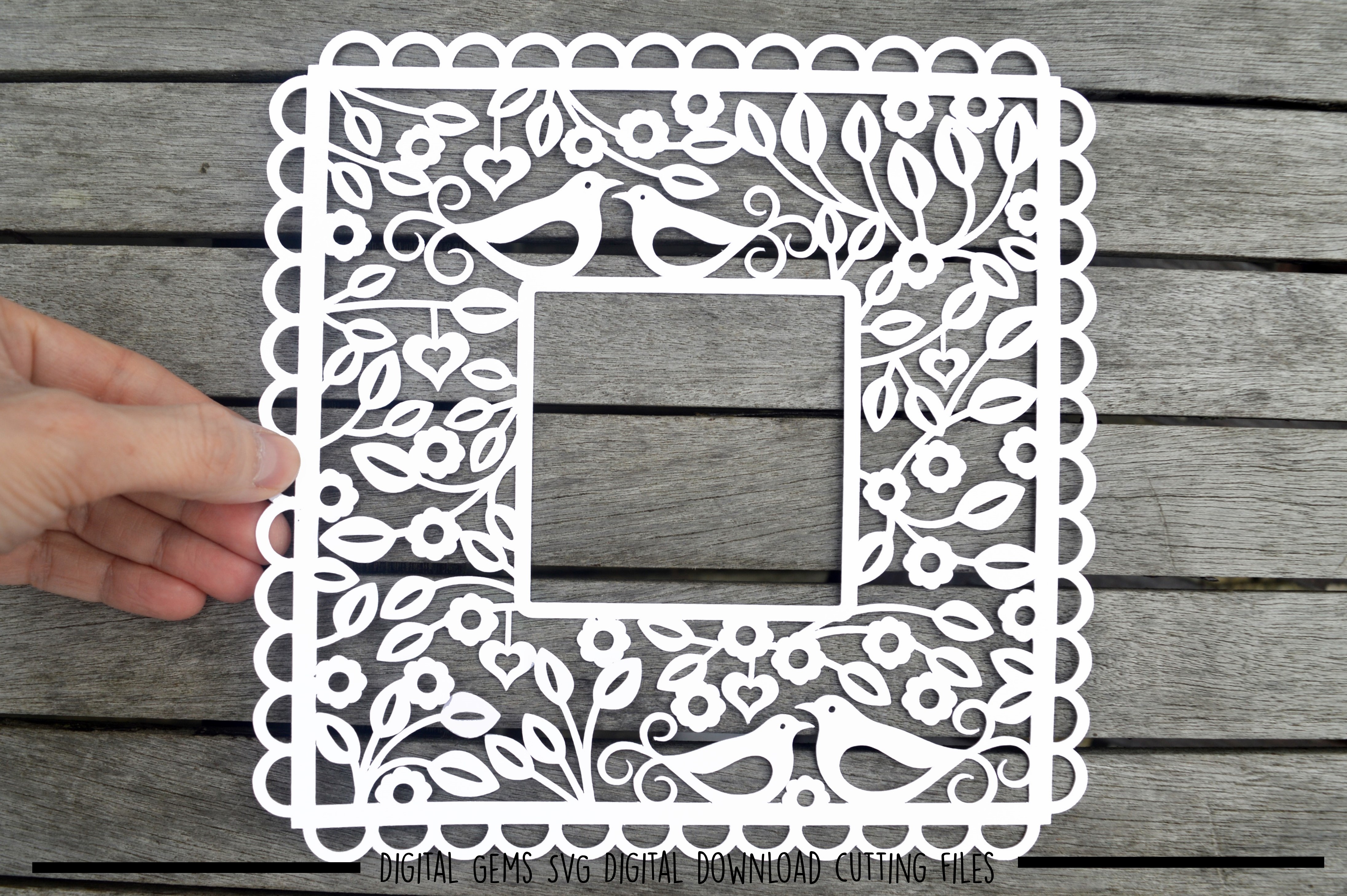 Download Frame paper cut SVG / DXF / EPS files