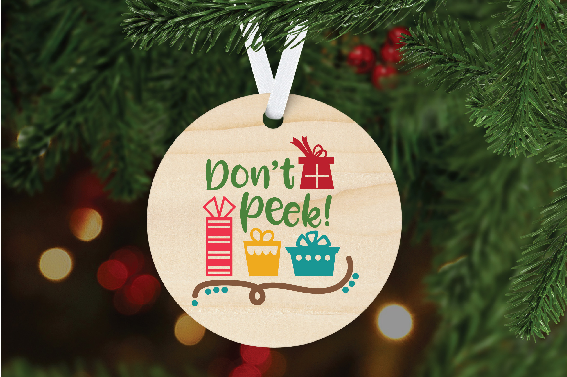 Don't Peek SVG - Christmas SVG Cut File - DXF PNG EPS JPG (145243 ...