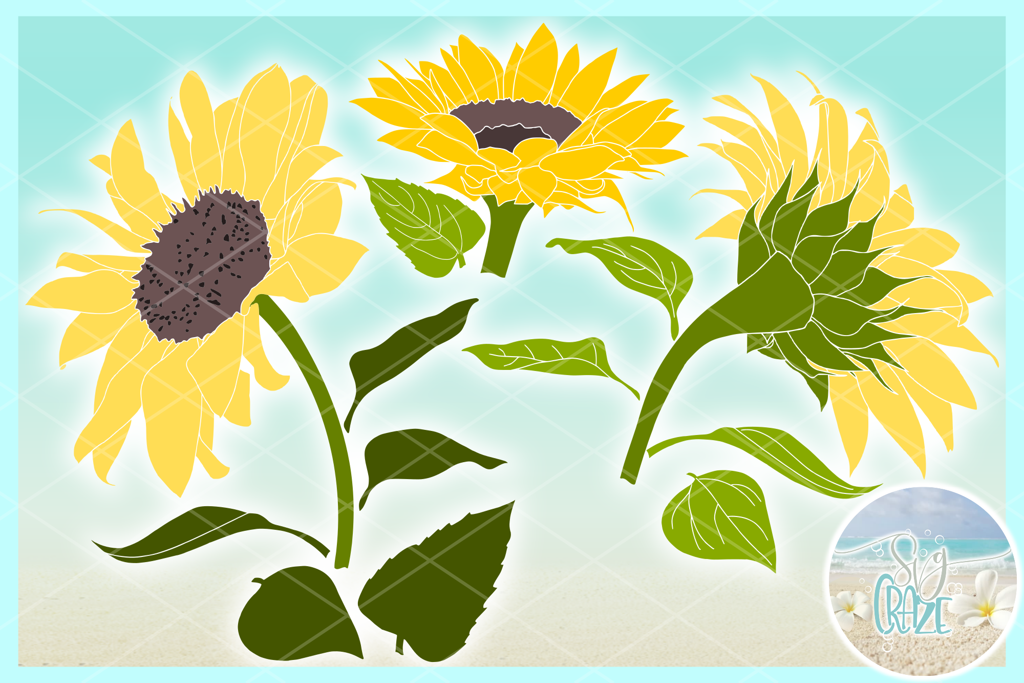 Multi Layered Sunflower Svg For Cricut - Layered SVG Cut File