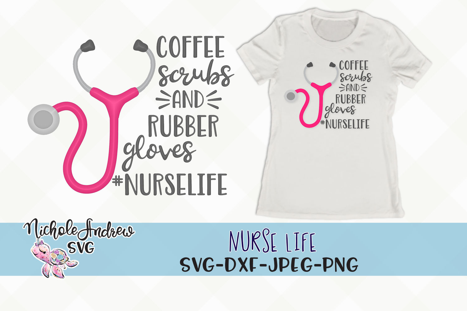 Coffee Scrubs Rubber Gloves, Nursing svg