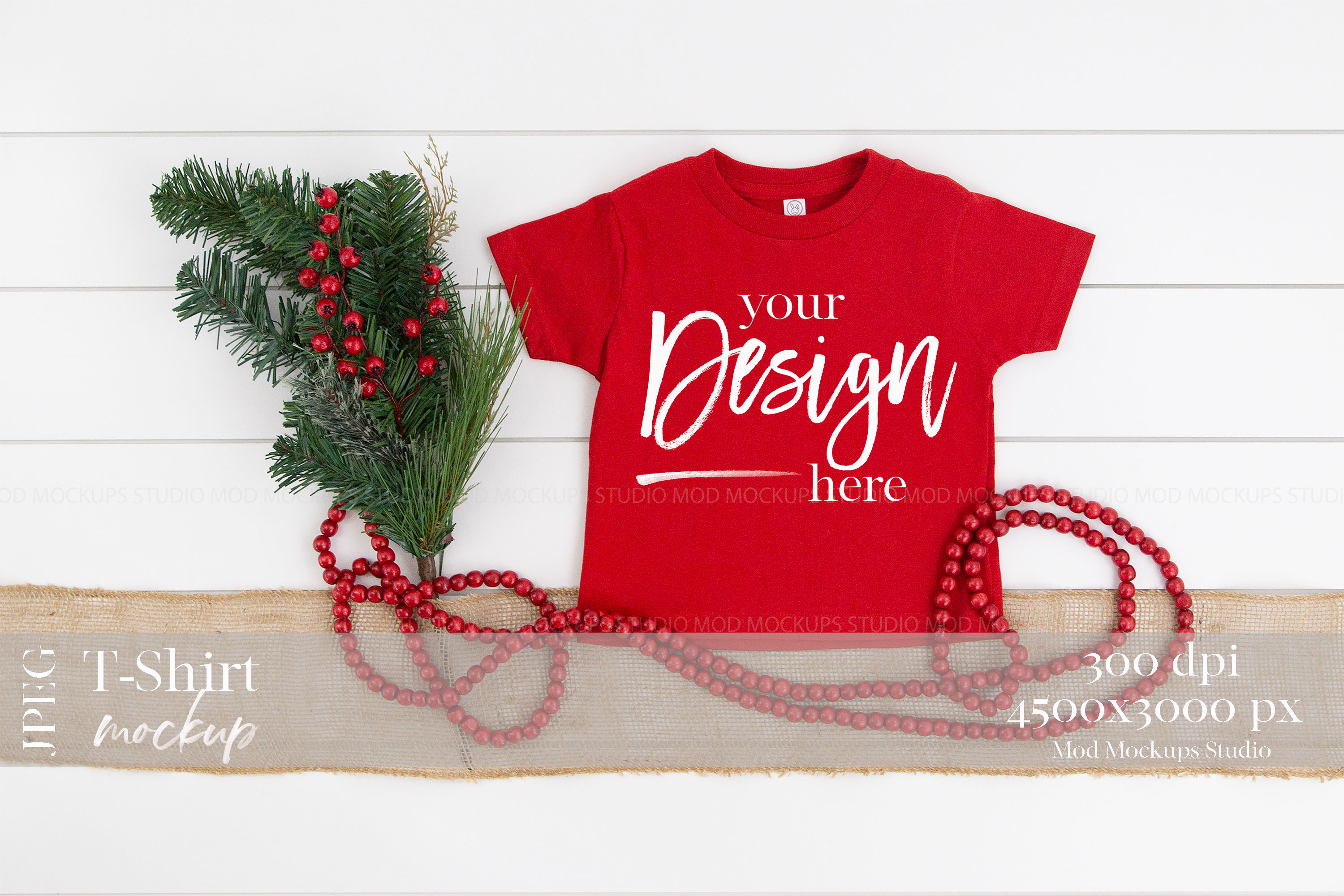 Download TShirt Mock up RED | Rabbit Skins Mockup 3301T Toddler