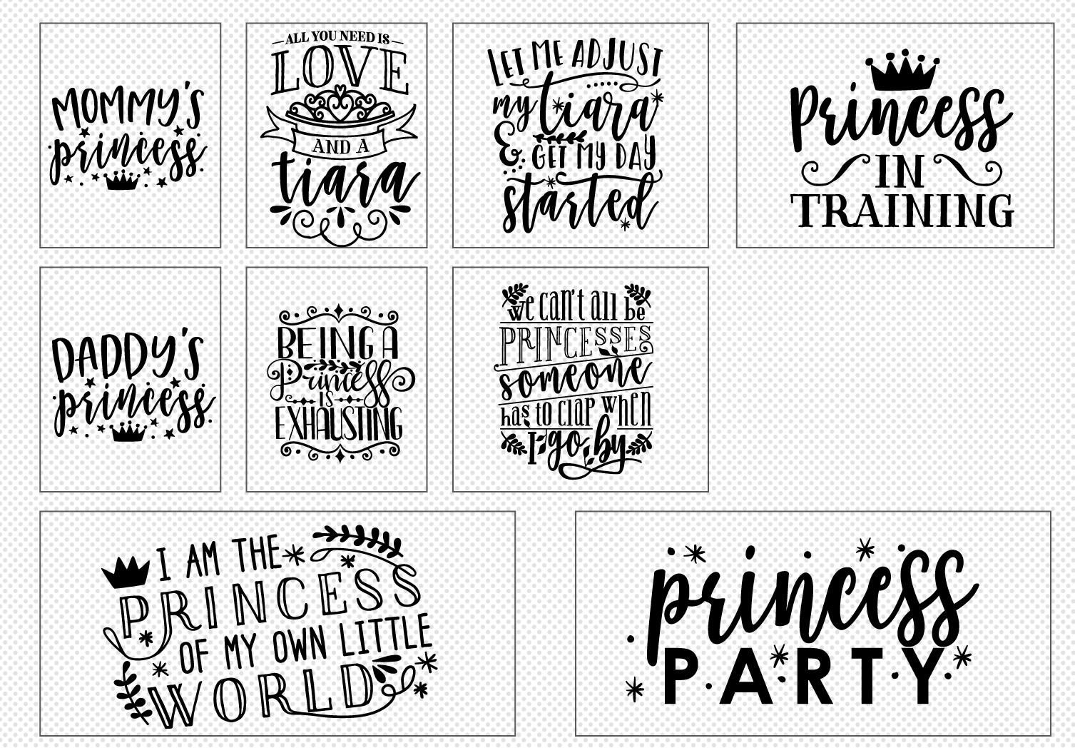 Download Princess Quote SVG Cut File Bundle (292684) | SVGs | Design Bundles