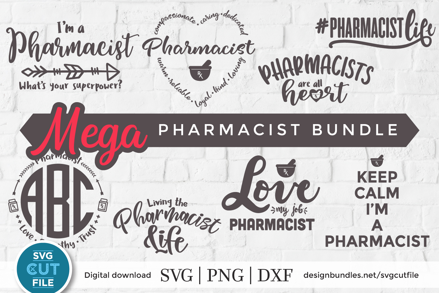 Download Pharmacist svg bundle - 8 pharmacy svg files for crafters