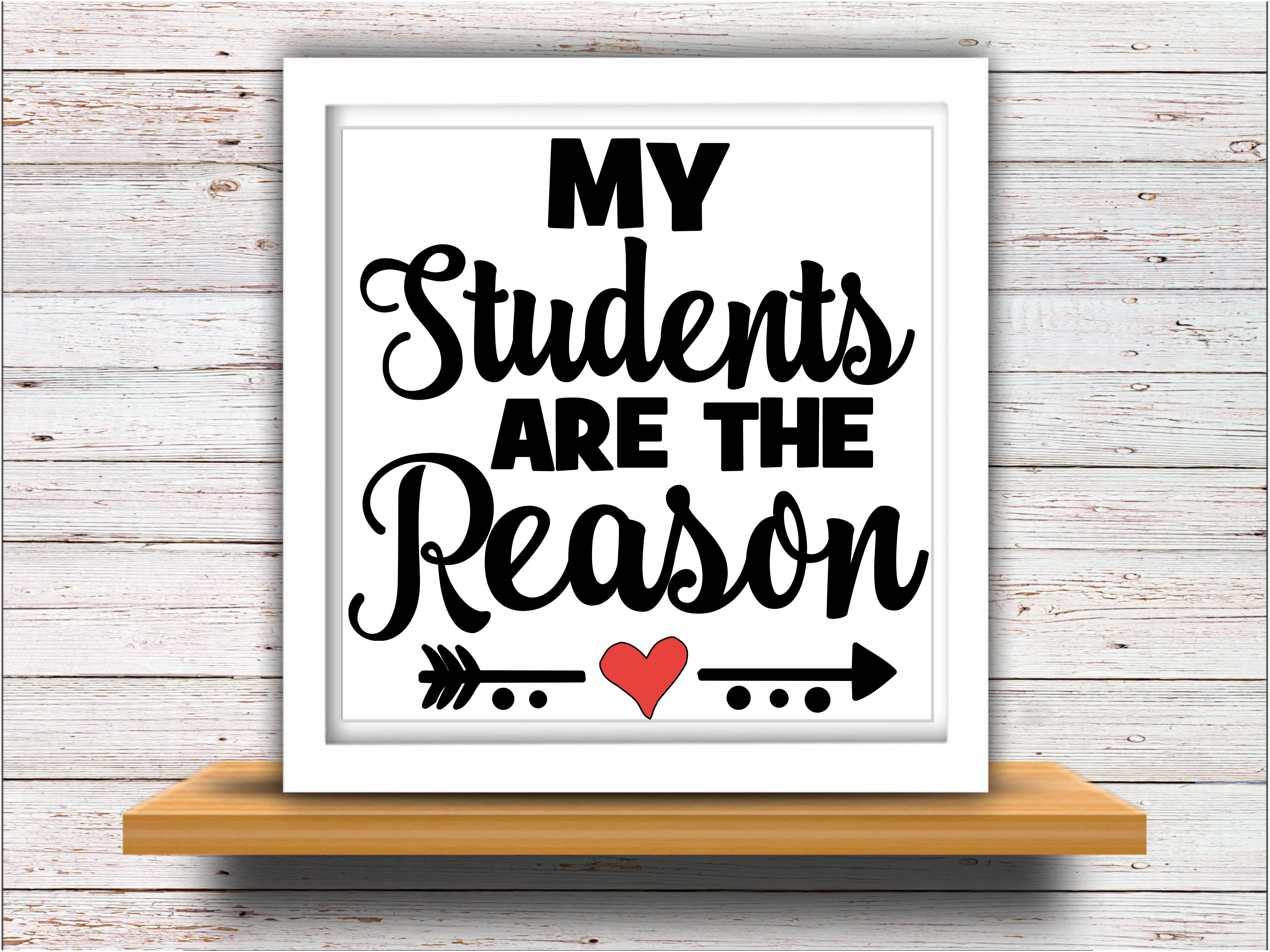 Download Teacher svg SVG DXF JPEG Silhouette Cameo Cricut math svg iron on My students are the reason ...