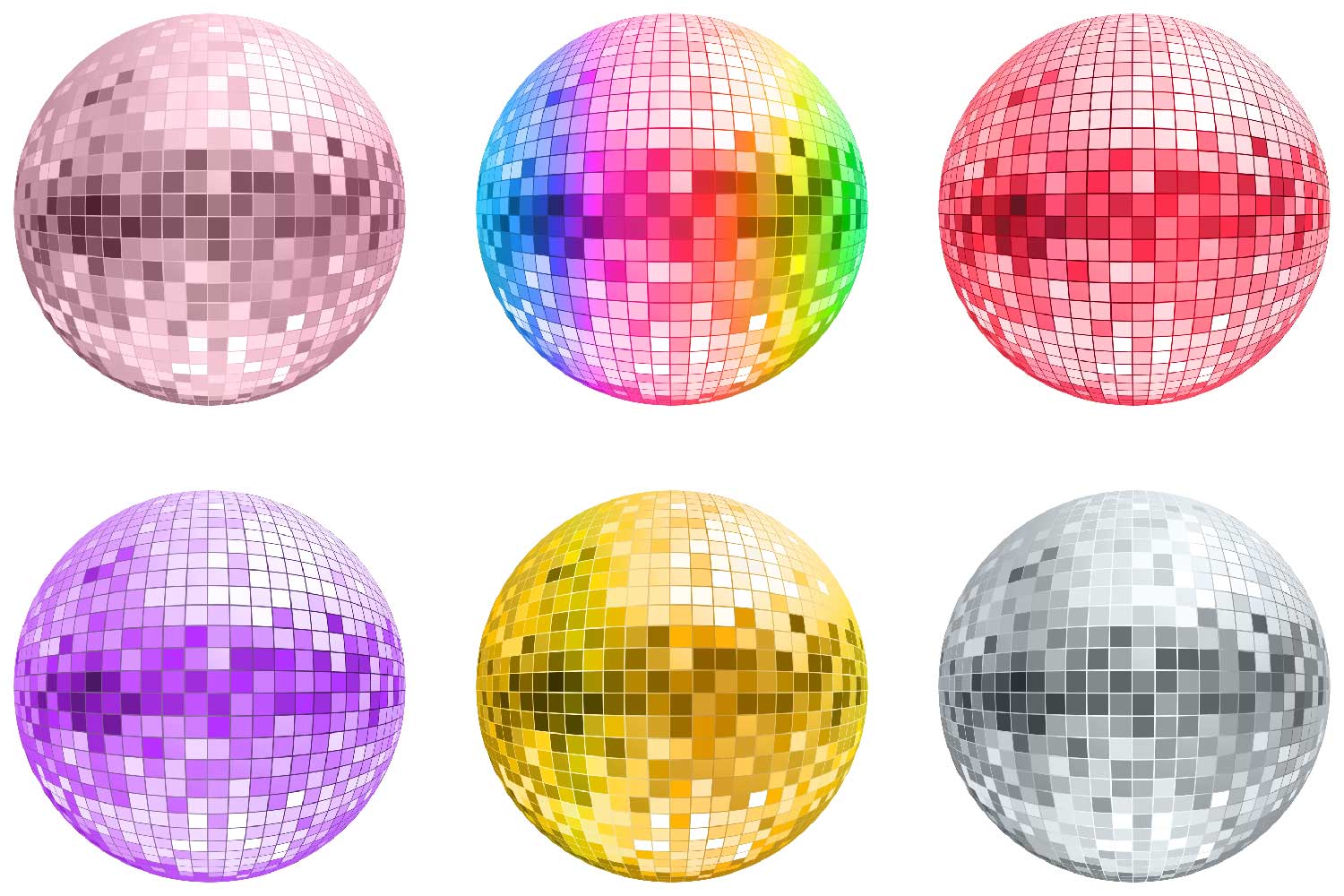 Disco Balls Clipart (319455) Illustrations Design Bundles