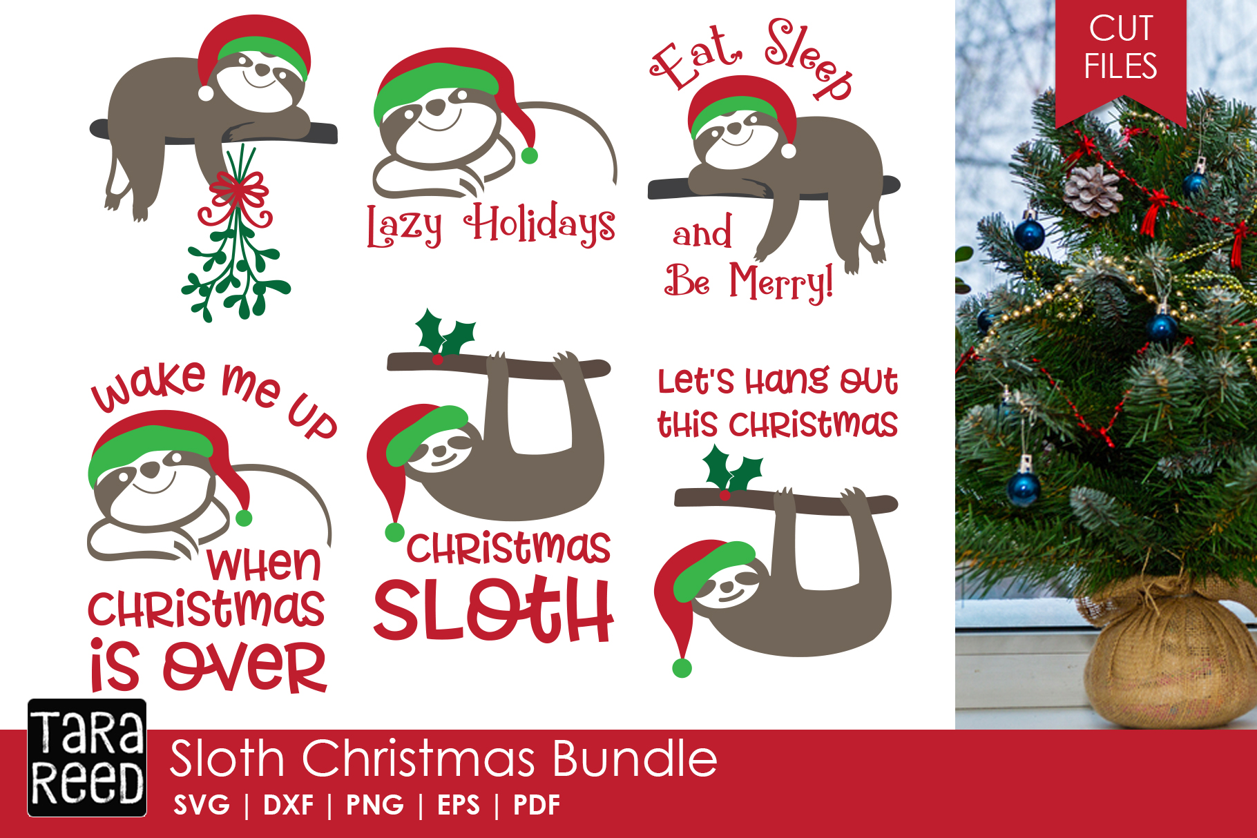 Download Sloth Christmas - Christmas SVG Files for Crafters