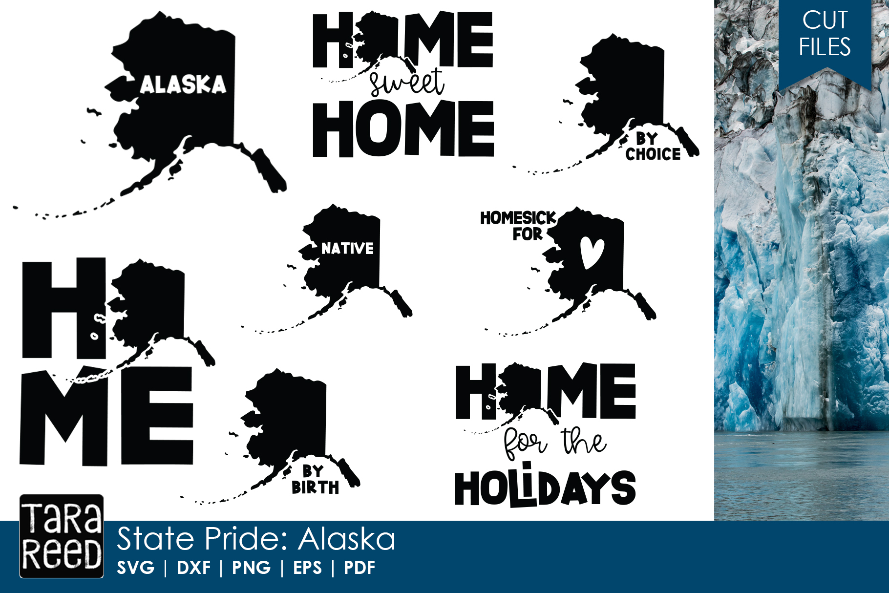 Alaska SVG and Cut Files for Crafters