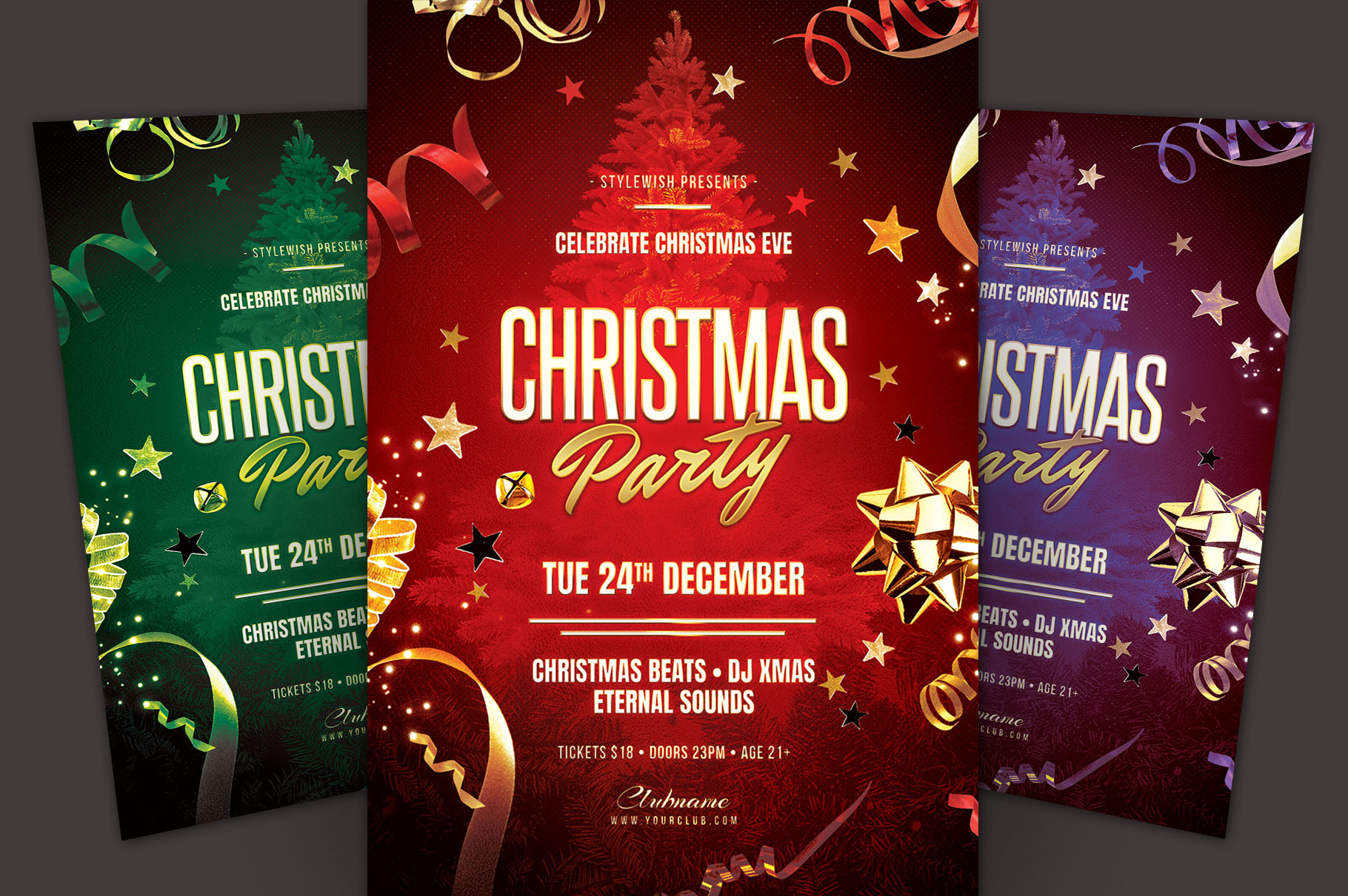 Christmas Party Flyer (404806) | Flyers | Design Bundles