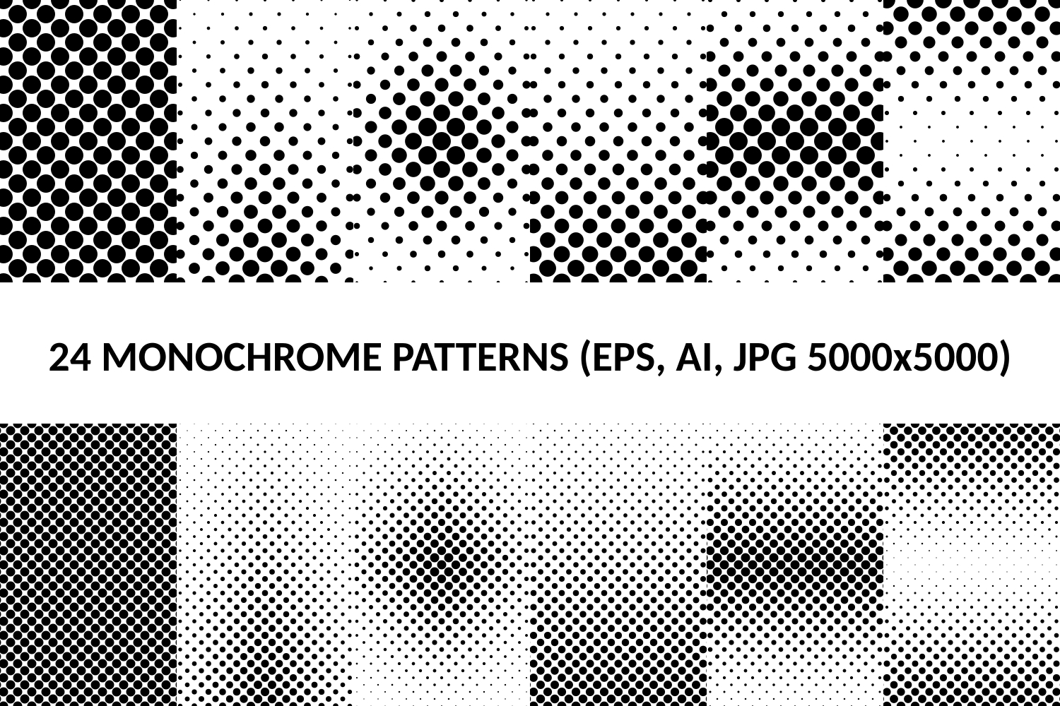 24 Dot Patterns Ai Eps Jpg 5000x5000 Patterns Design Bundles