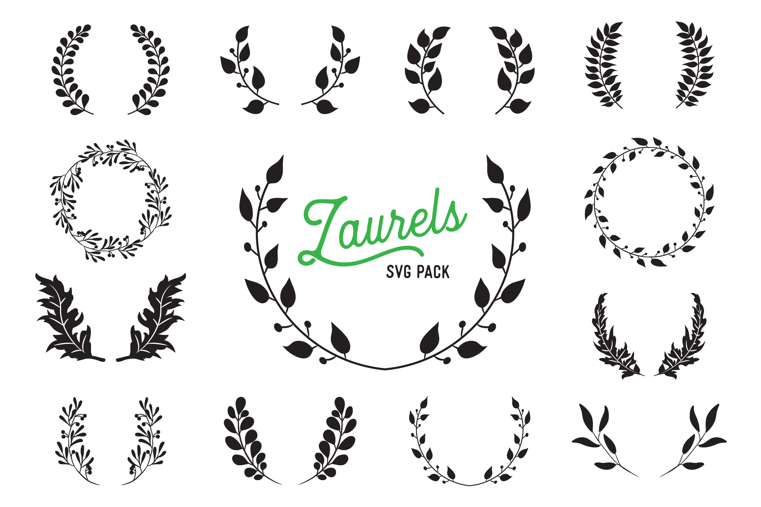 Laurel SVG Vector Design Bundle - Vector Cut Files (271783