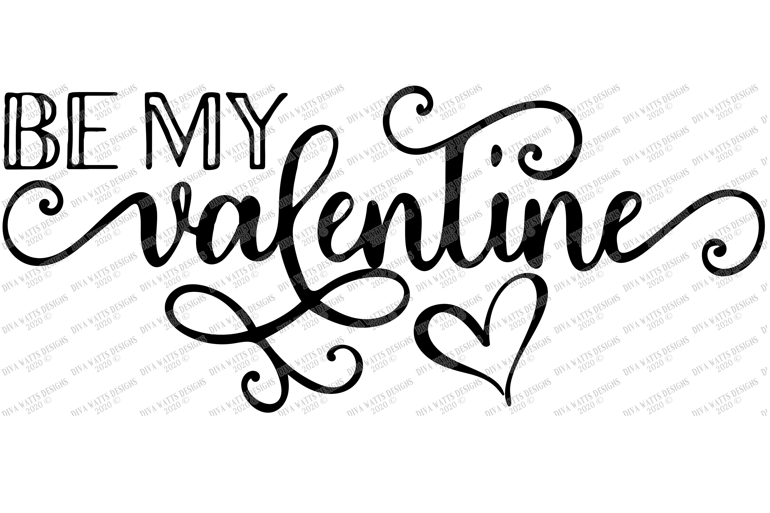 Be My Valentine - Valentine's Day - Sign Shirt - SVG PNG JPG