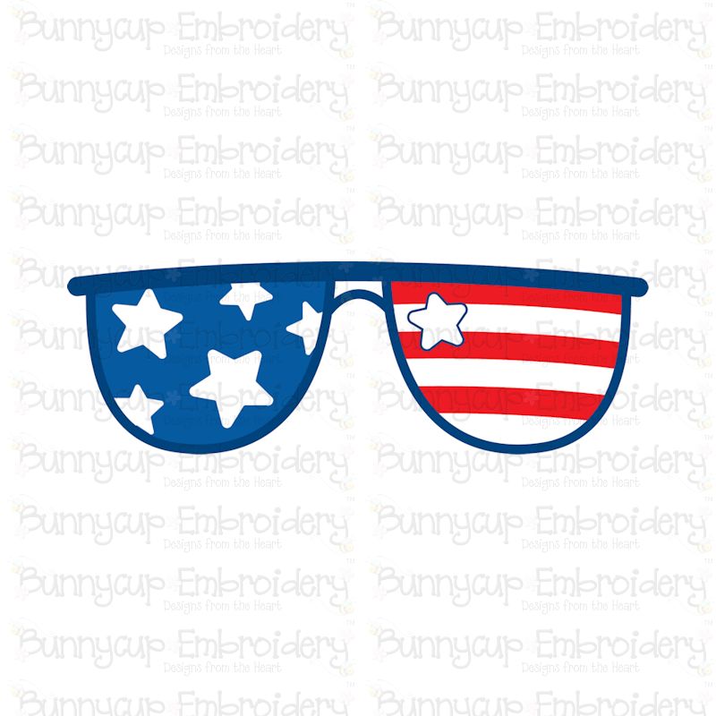 Download Patriotic Sunglasses SVG Cut File and Clipart