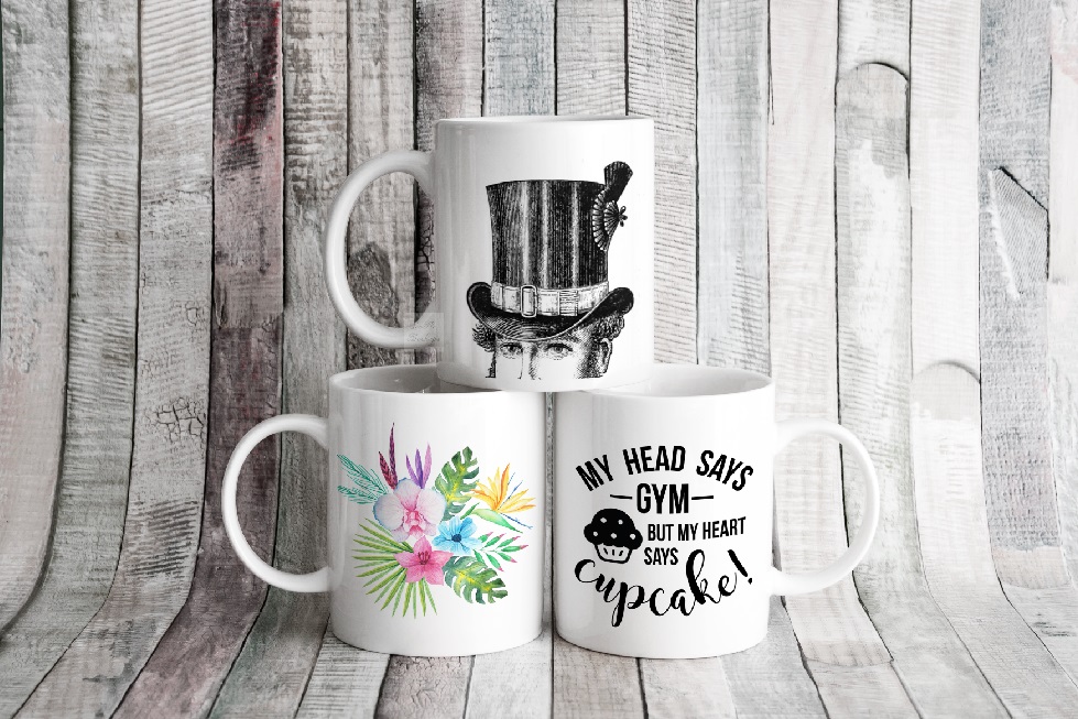 Download Three mockup mugs coffee mockups white 3 mug 11oz mock up