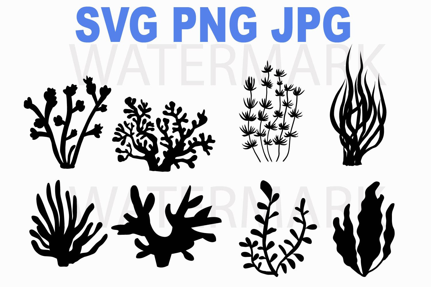 Download Coral under the sea - SVG PNG JPG (127299) | Illustrations | Design Bundles