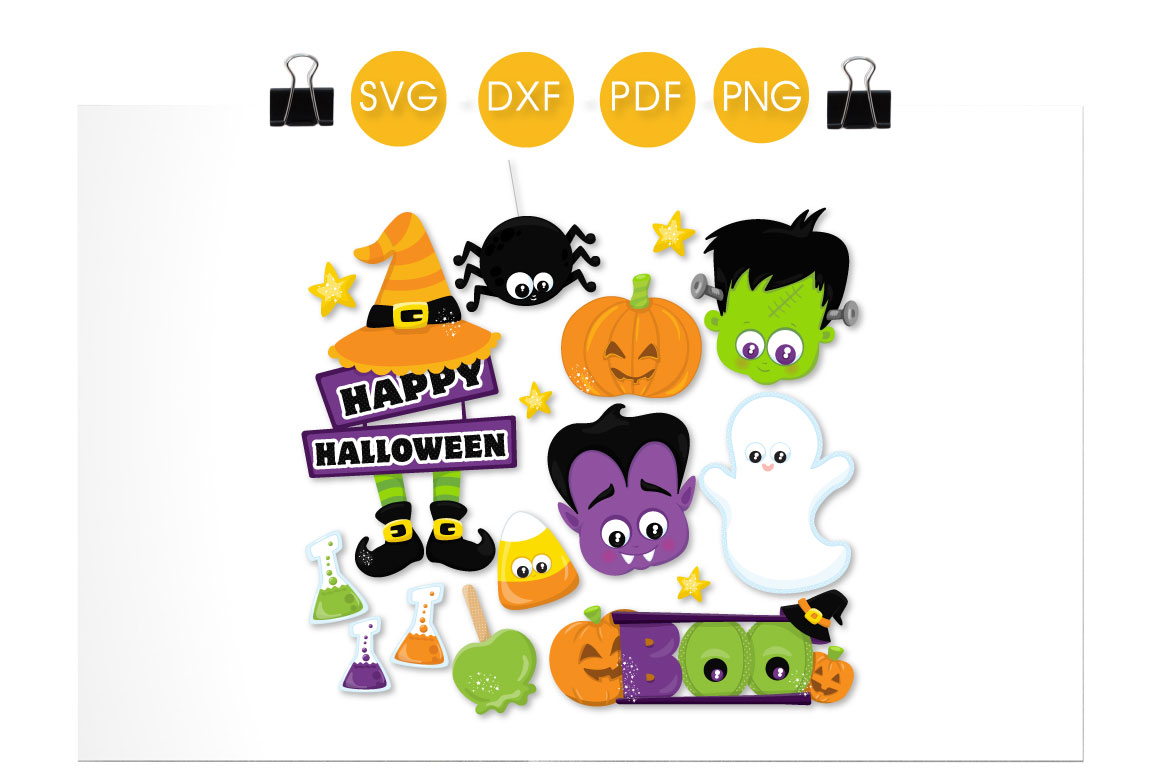 Download Happy Halloween cutting files svg, dxf, pdf, eps included ...