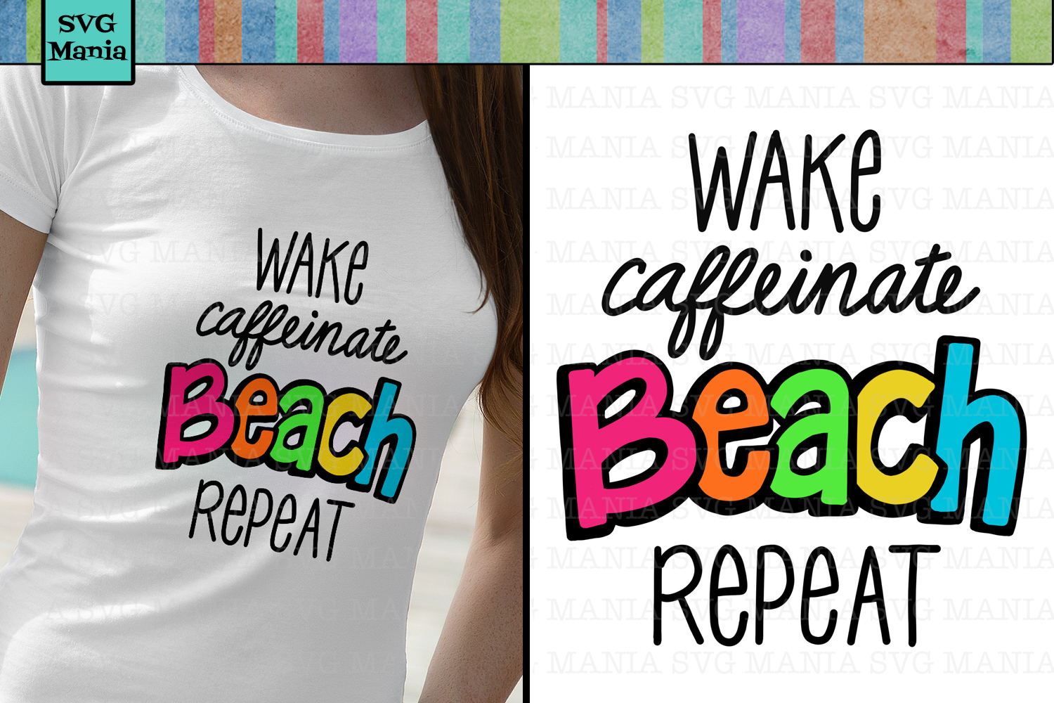 Download Beach|SVG File|Funny|Bright Colorful Beach Shirt SVG File