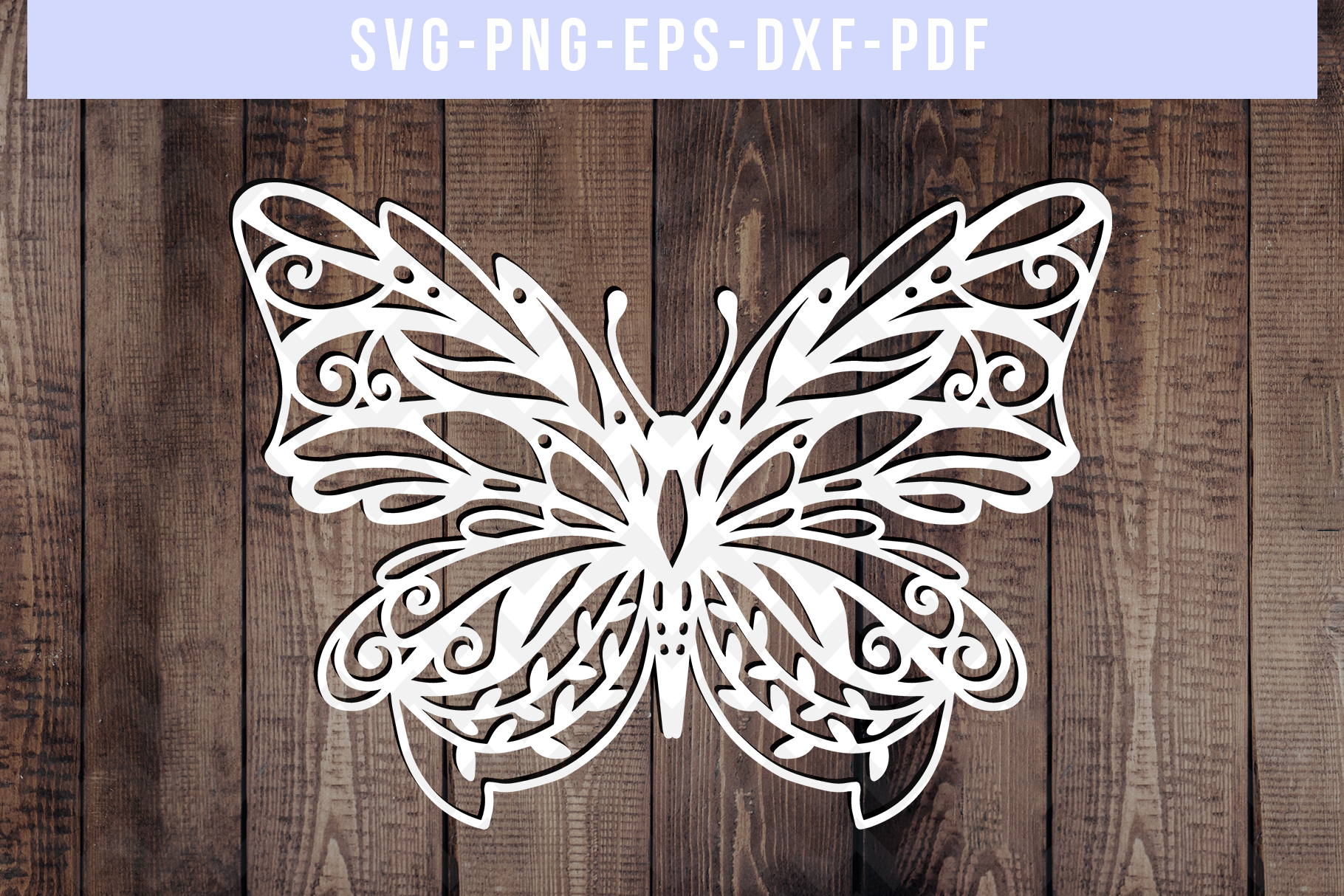 Download Butterfly Papercut Template, Spring Door Hangers SVG DXF ...