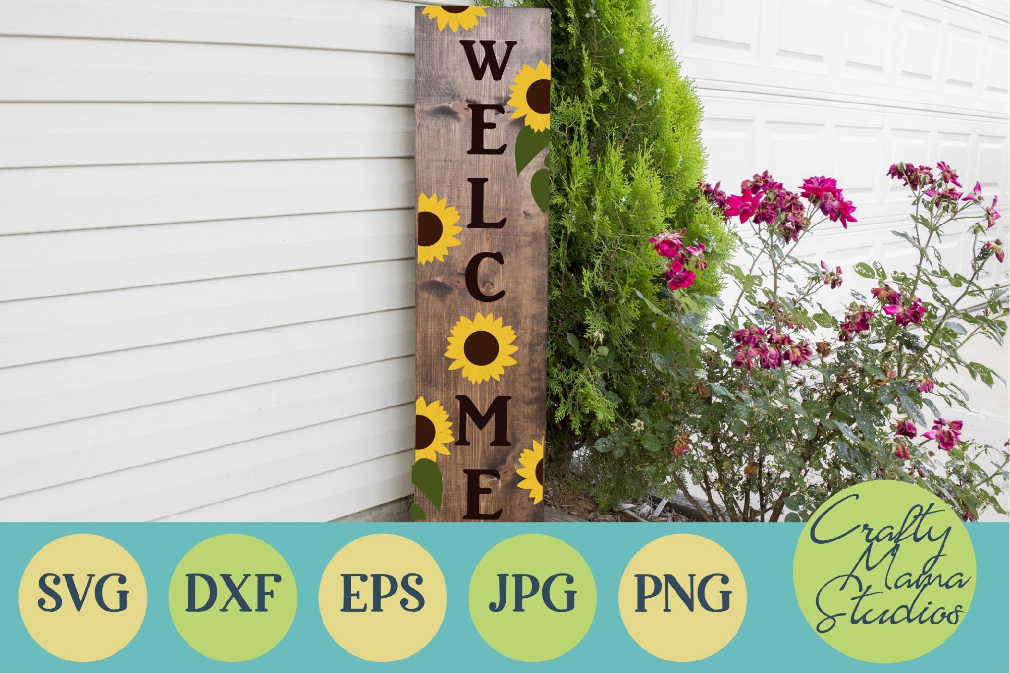 Free Free 105 Sunflower Welcome Sign Svg SVG PNG EPS DXF File