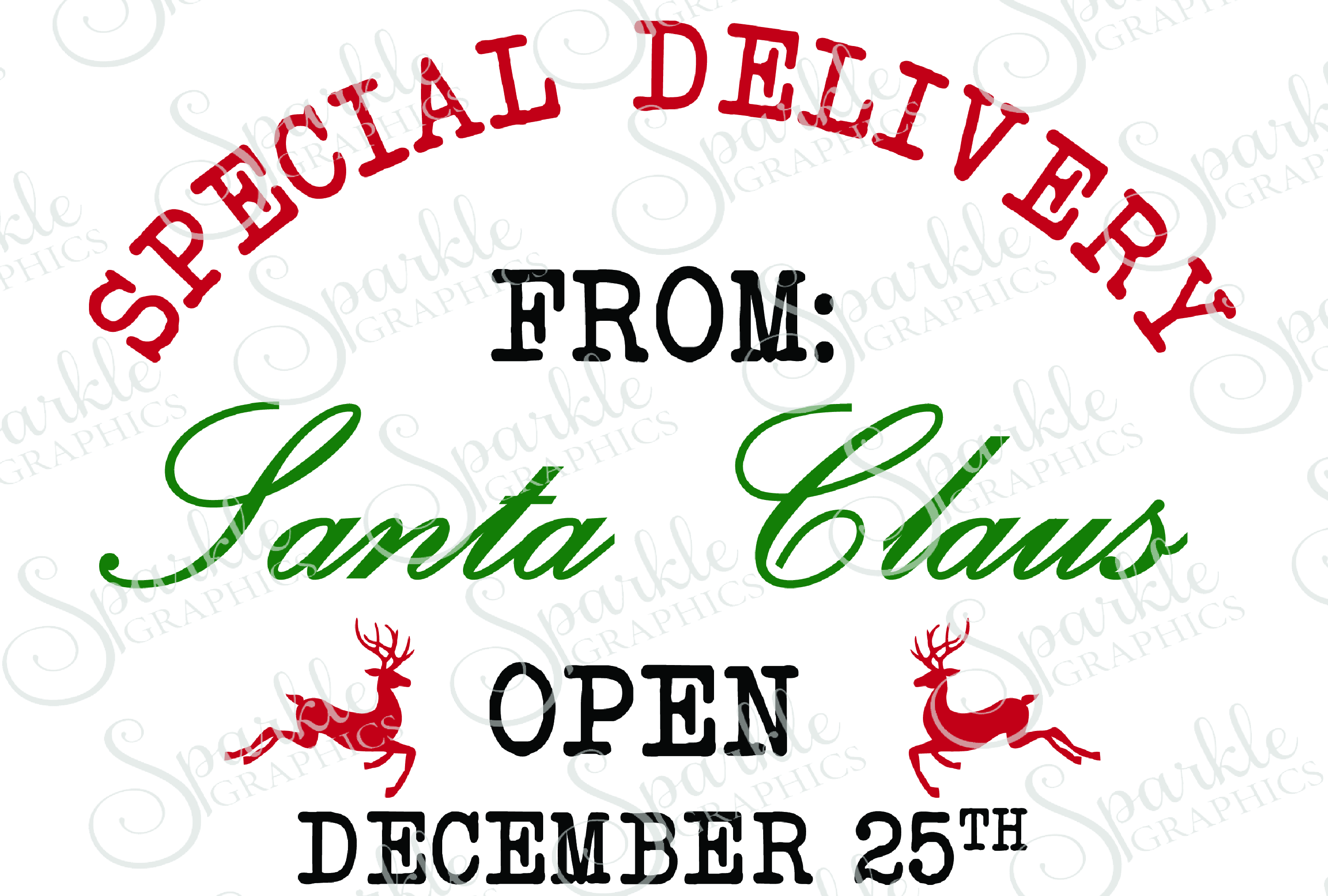 Download Special Delivery Santa Sack File Set | SVG, EPS, DXF, PNG ...