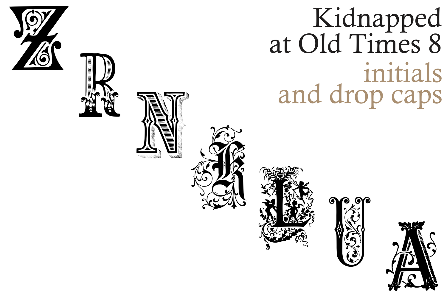 Free Kidnapped At Old Times 8 Script Fonts