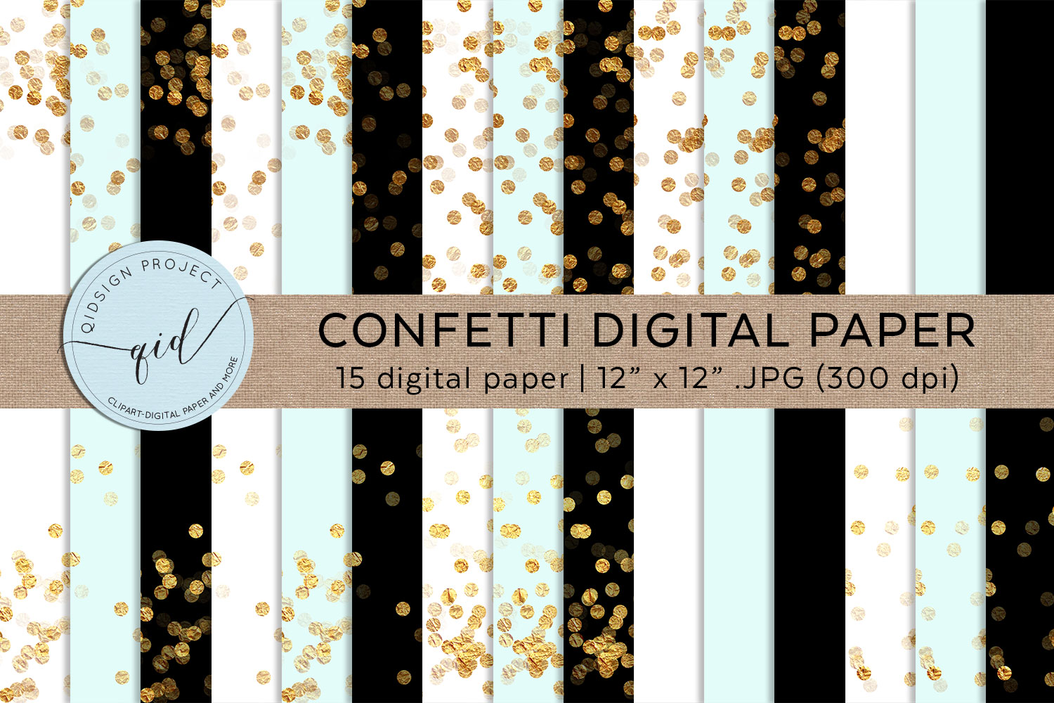 144 Digital Paper Bundle,