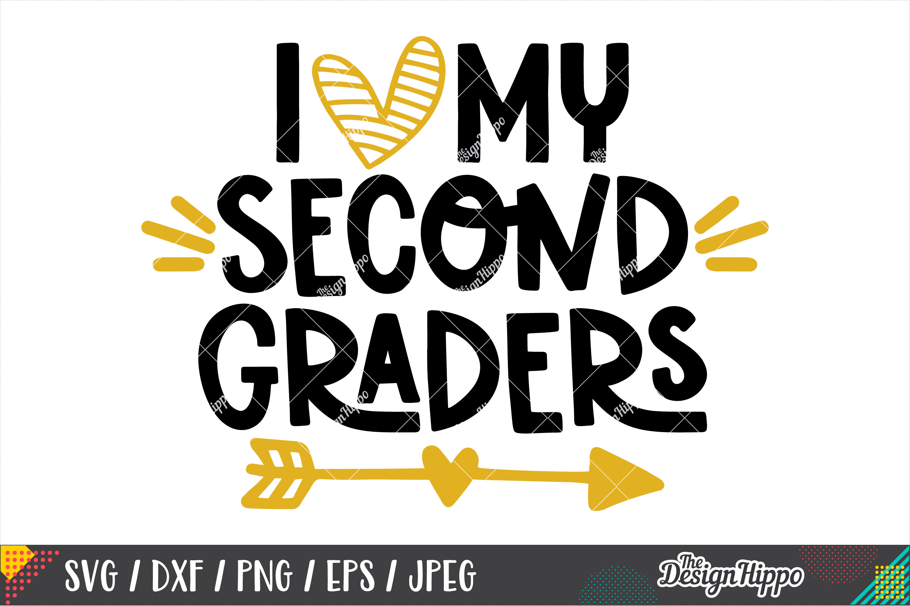 Download I Love My Second Graders SVG, Teacher SVG DXF PNG Cut Files