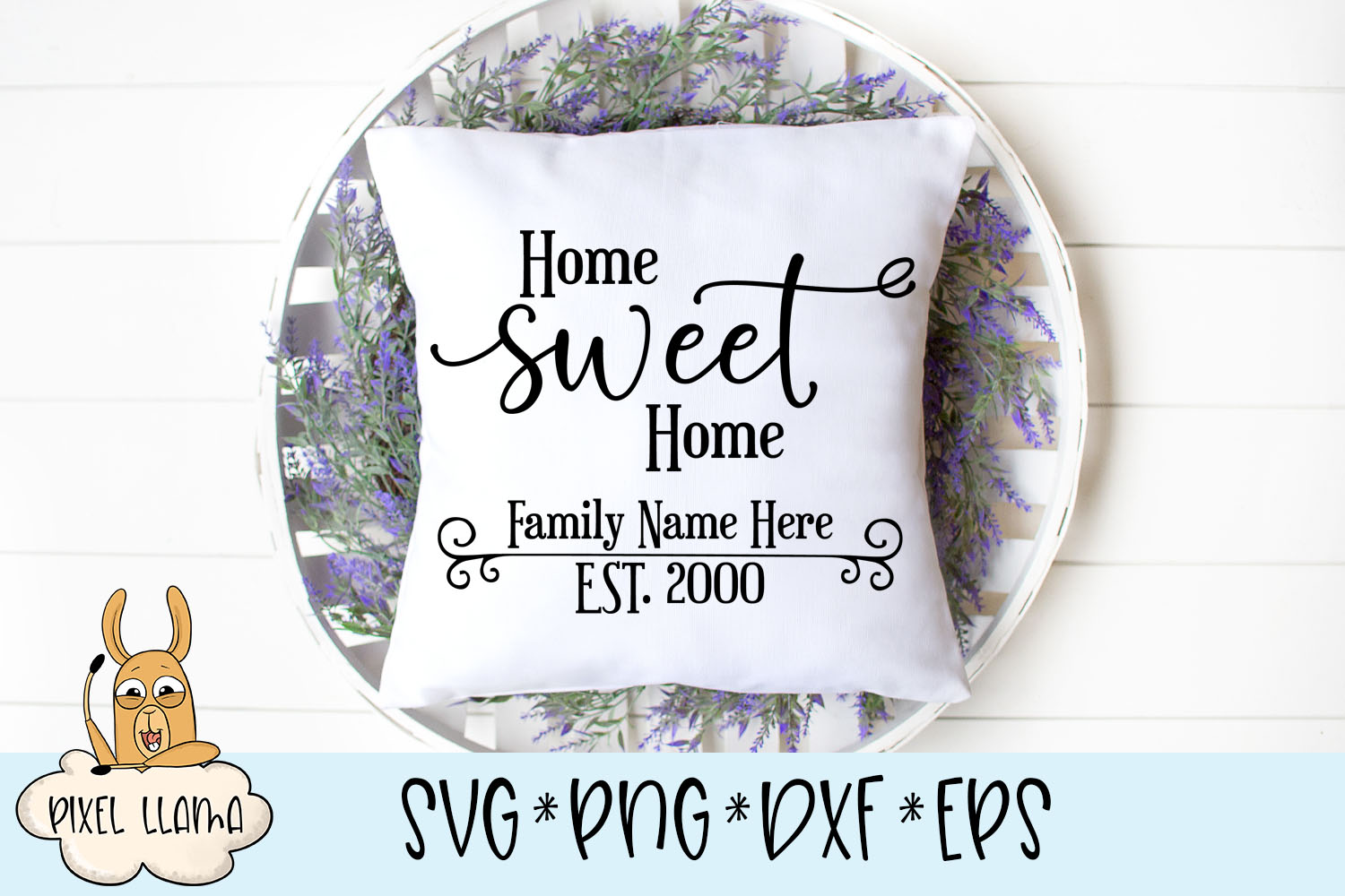 Download Home Sweet Home Est Wood Sign SVG