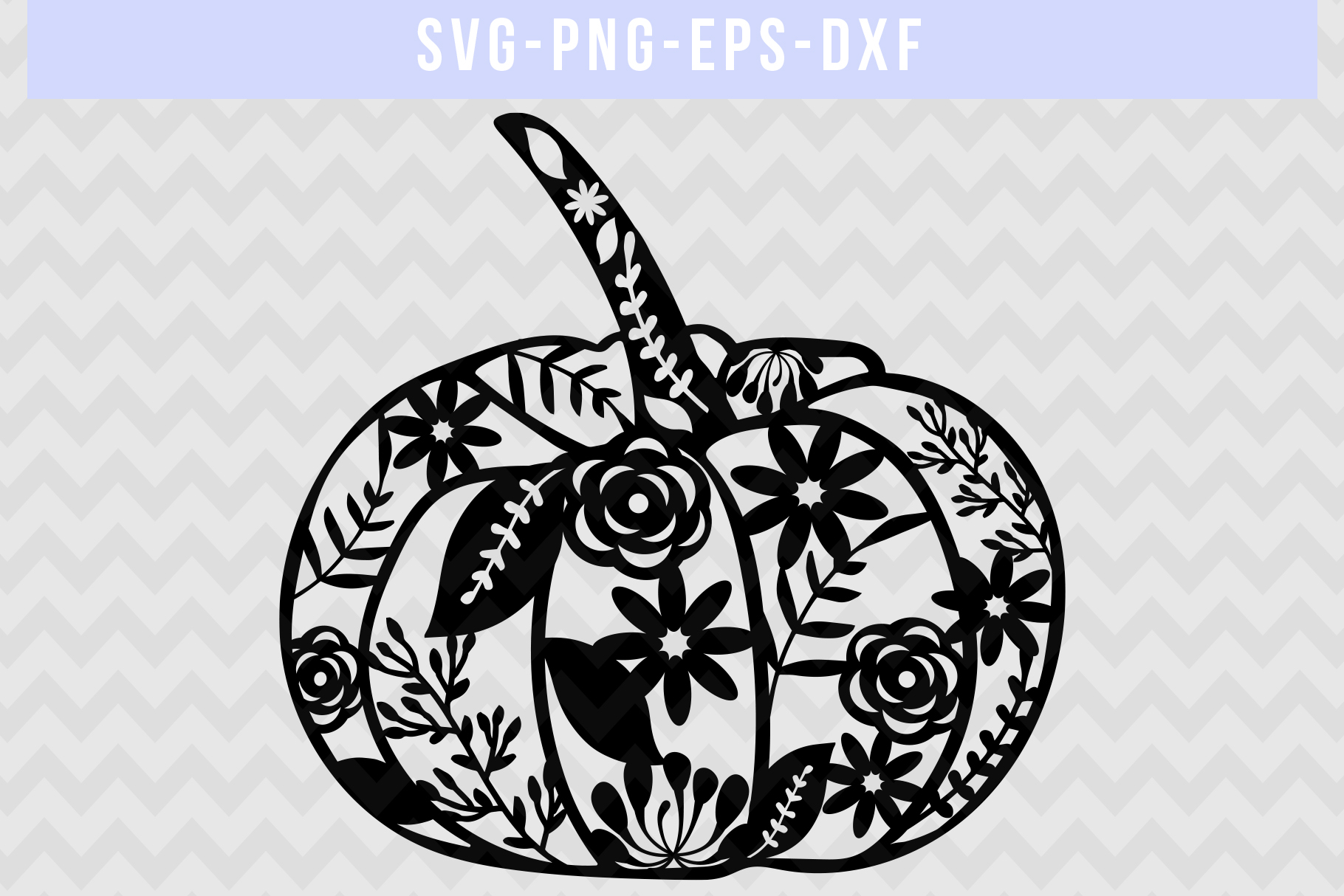 Download Pumpkin SVG Cut File, Autumn Papercut Template, DXF EPS ...