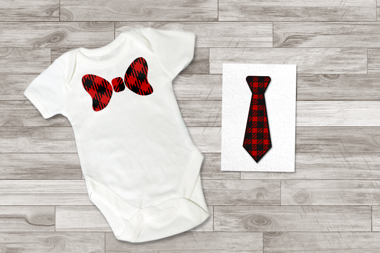 Download Buffalo Plaid Tie and Bow Tie SVG Design (173214) | Cut ...