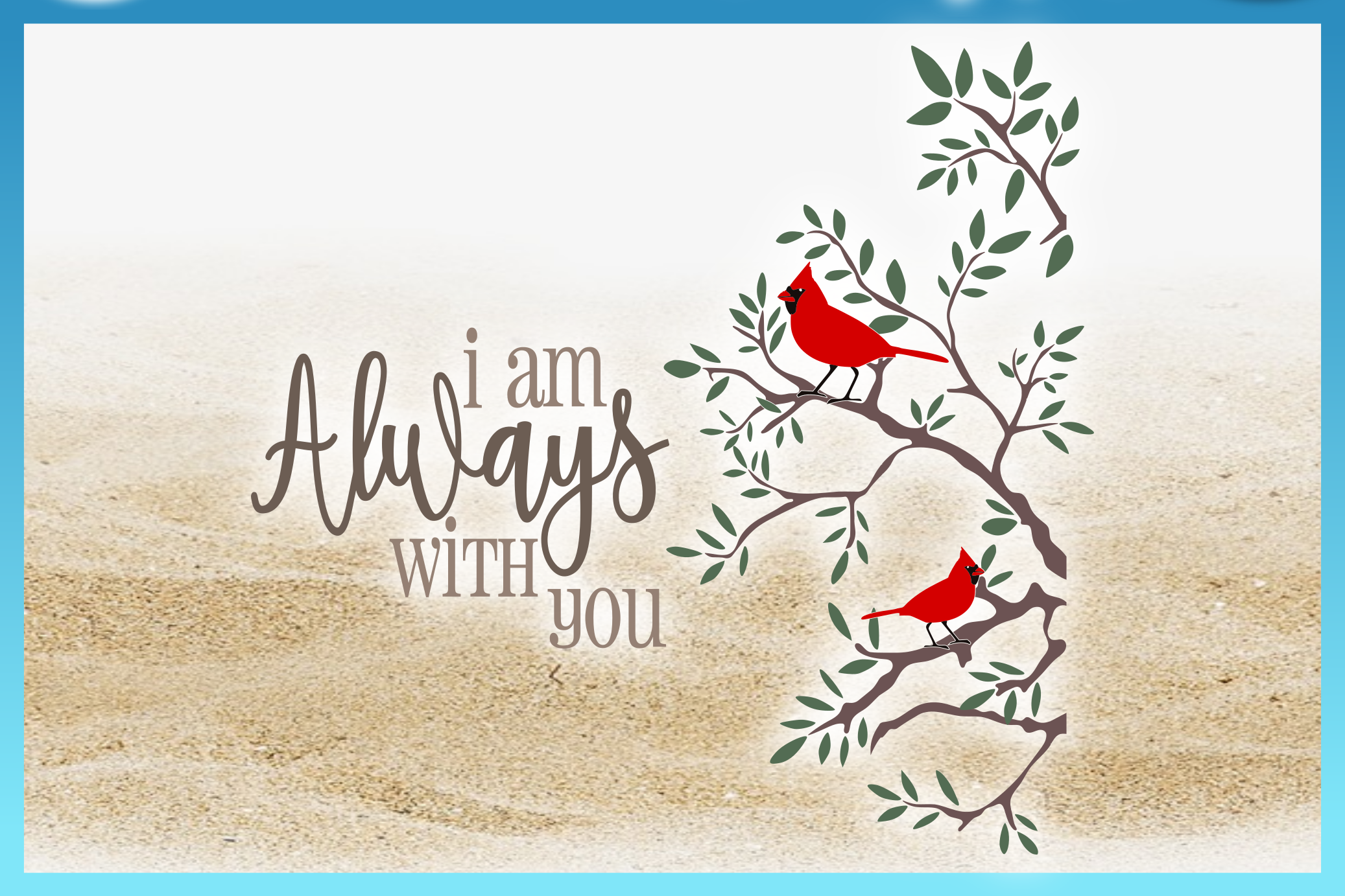 Download I Am Always With You Cardinal Quote SVG (184110) | SVGs | Design Bundles