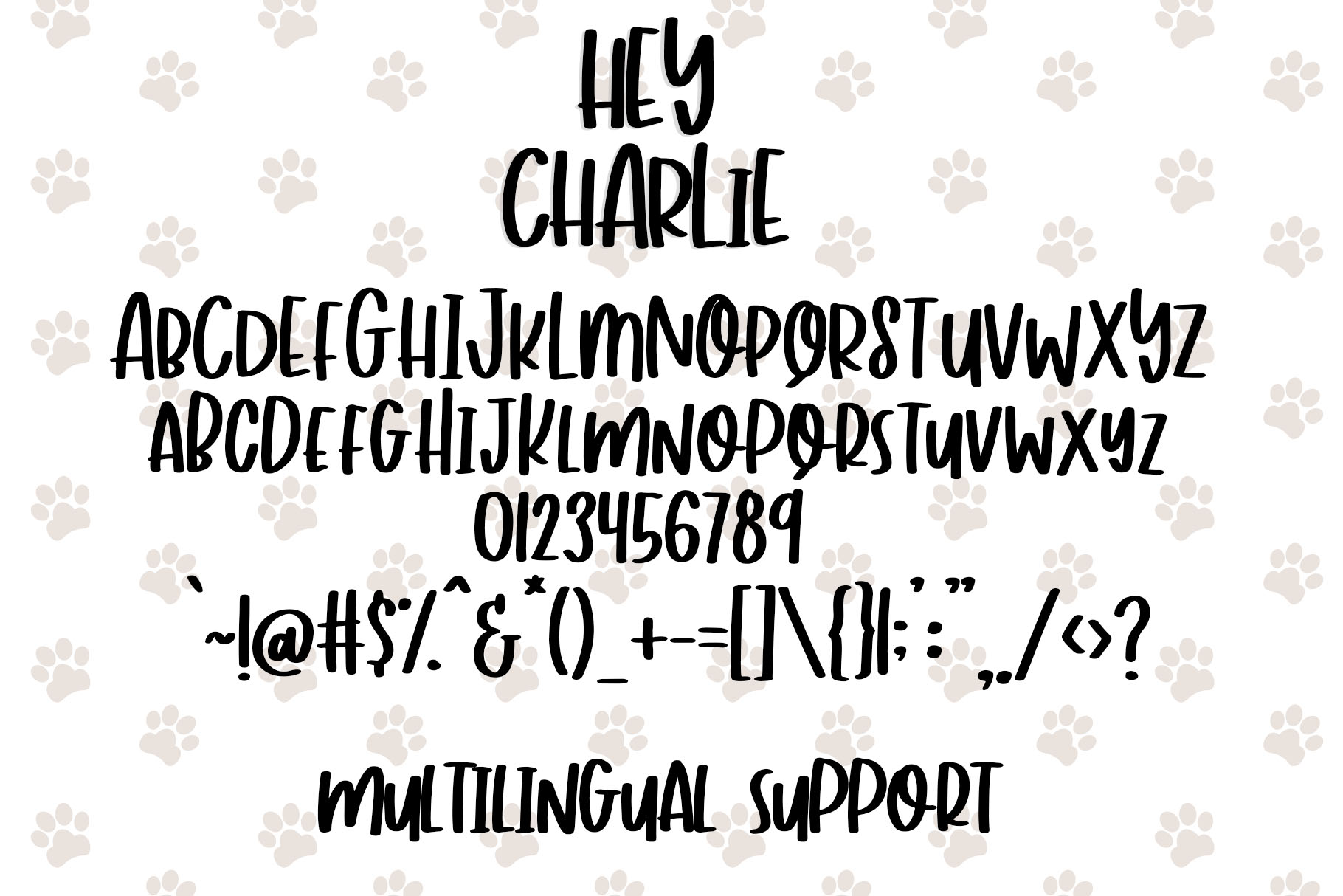 Hey Charlie Fun Mixed Case Font (440015) Handwritten Font Bundles