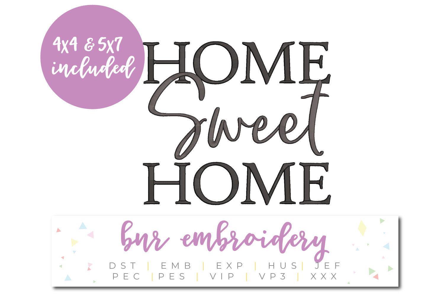 Home machine embroidery design Home machine embroidery design