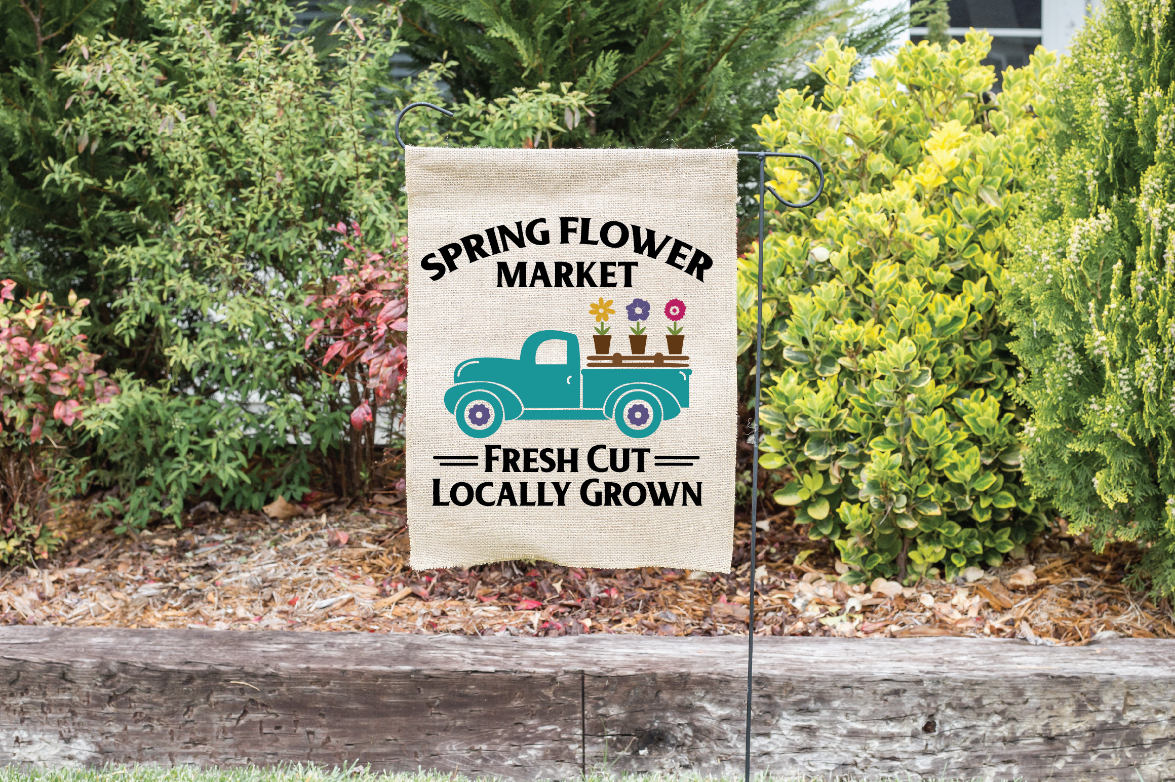 Download Spring Flower Market SVG Cut File - Spring SVG DXF EPS PNG
